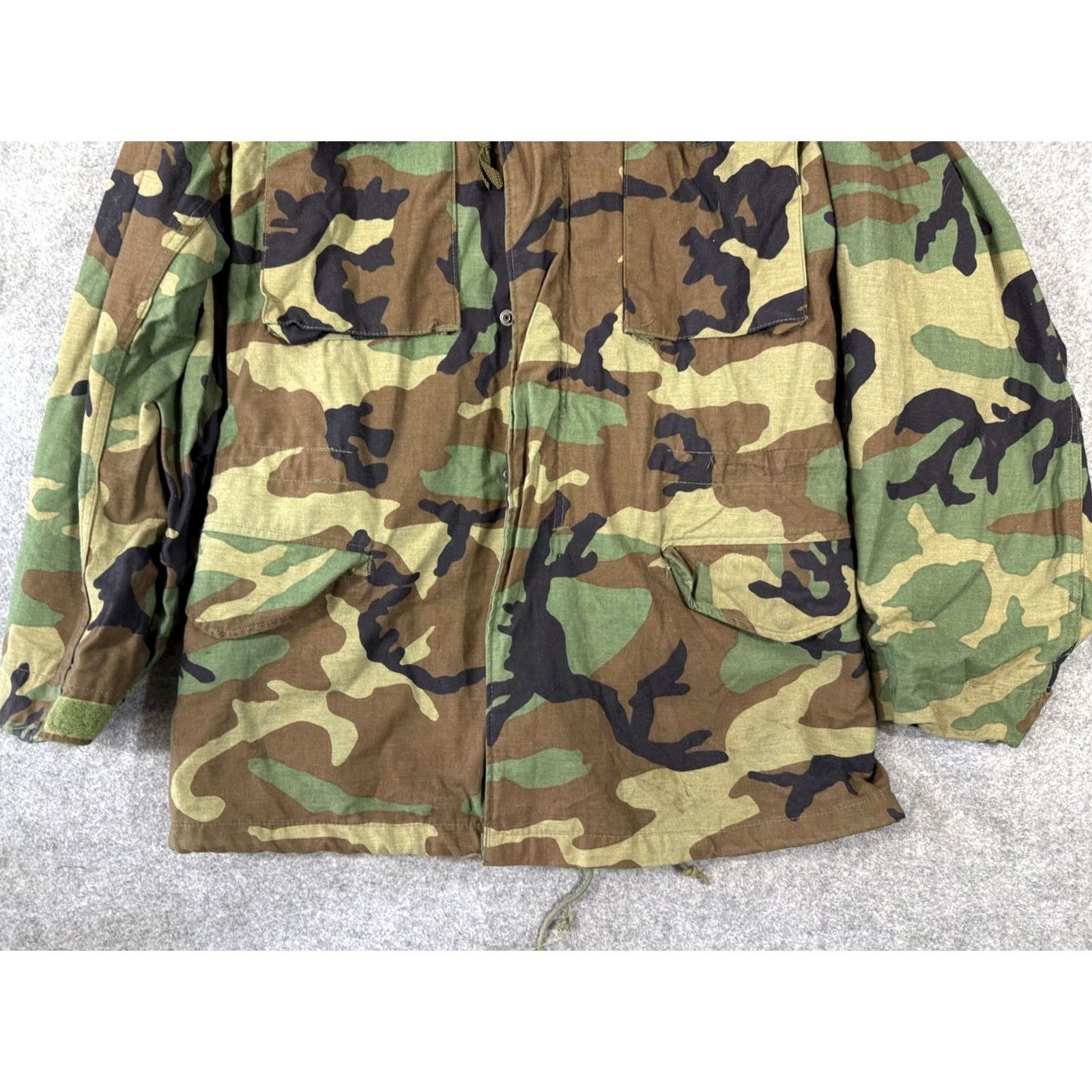 Vintage VINTAGE Military BDU Woodland M65 Field Jacket Mens Small Long Green Camouflage Long Jacket Mens Small Green Camouflage Vintage Size US S / EU 44-46 / 1 - 4 Thumbnail