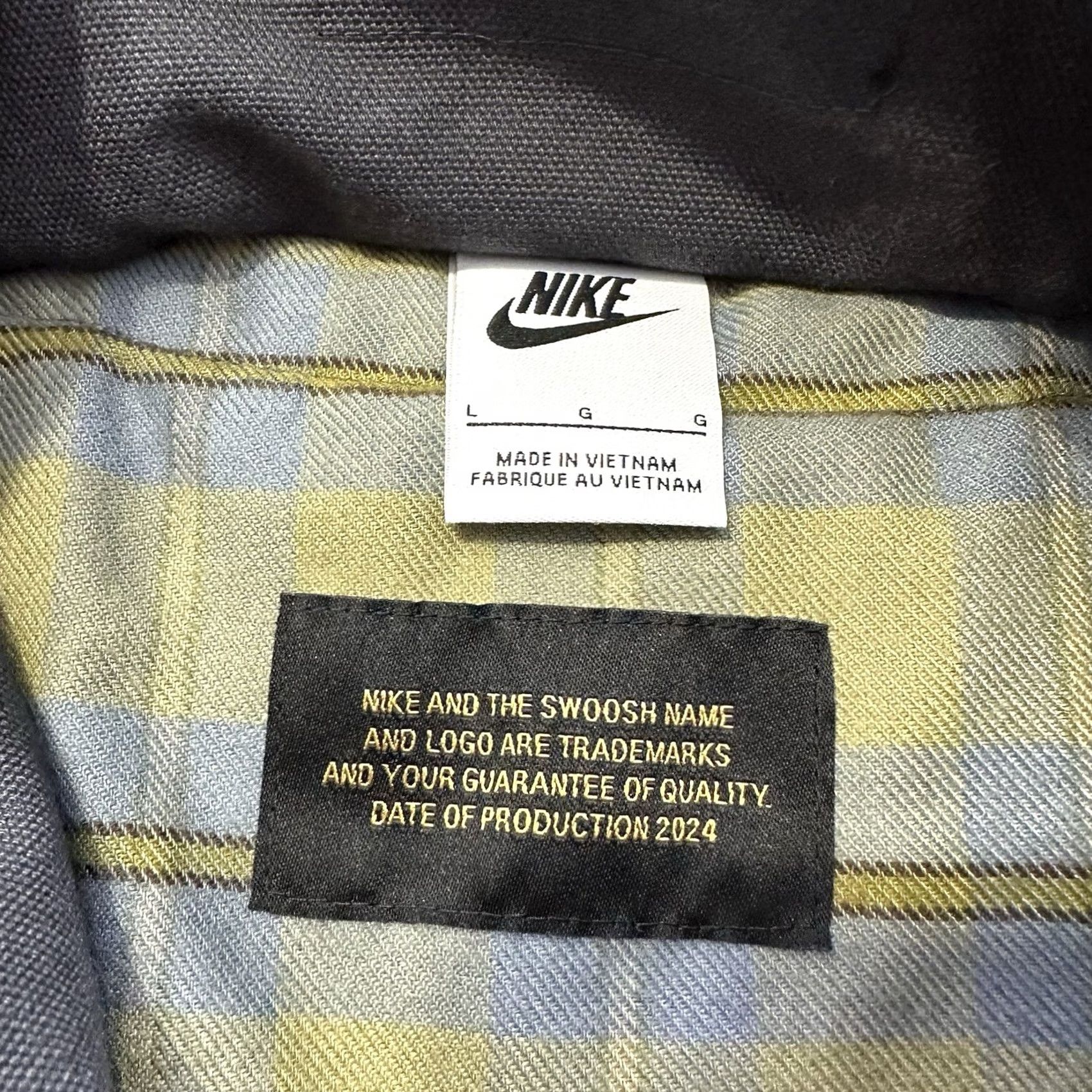 Nike Nike Life Flannel Lined Barn Coat Heavy Chore Grey Mens L Detachable Lining Jacket Size US L / EU 52-54 / 3 - 3 Thumbnail