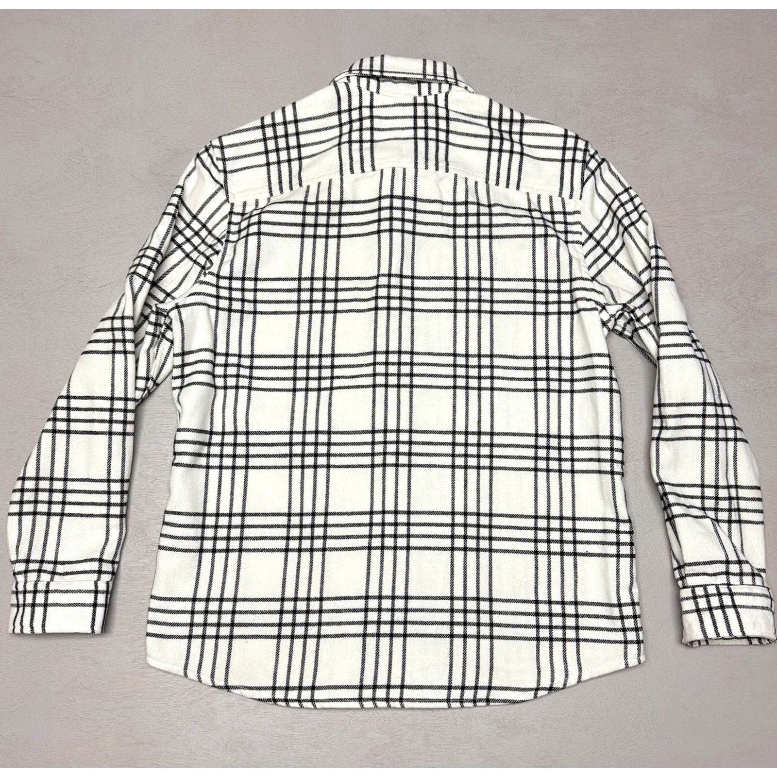 H&M H&M Heavyweight Flannel Shirt Shacket Men’s M Black & White Plaid Button-Up Casual Size US M / EU 48-50 / 2 - 3 Thumbnail