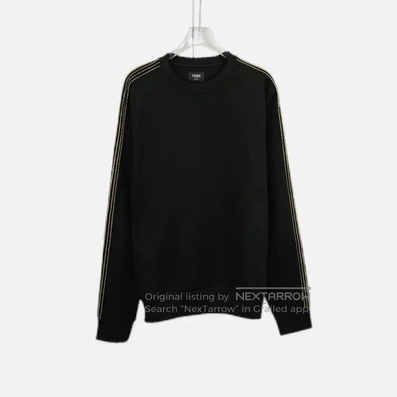 Fendi Fendi Black Cotton Long Sleeve Knit Sweater . Size US S / EU 44-46 / 1 - 1 Thumbnail