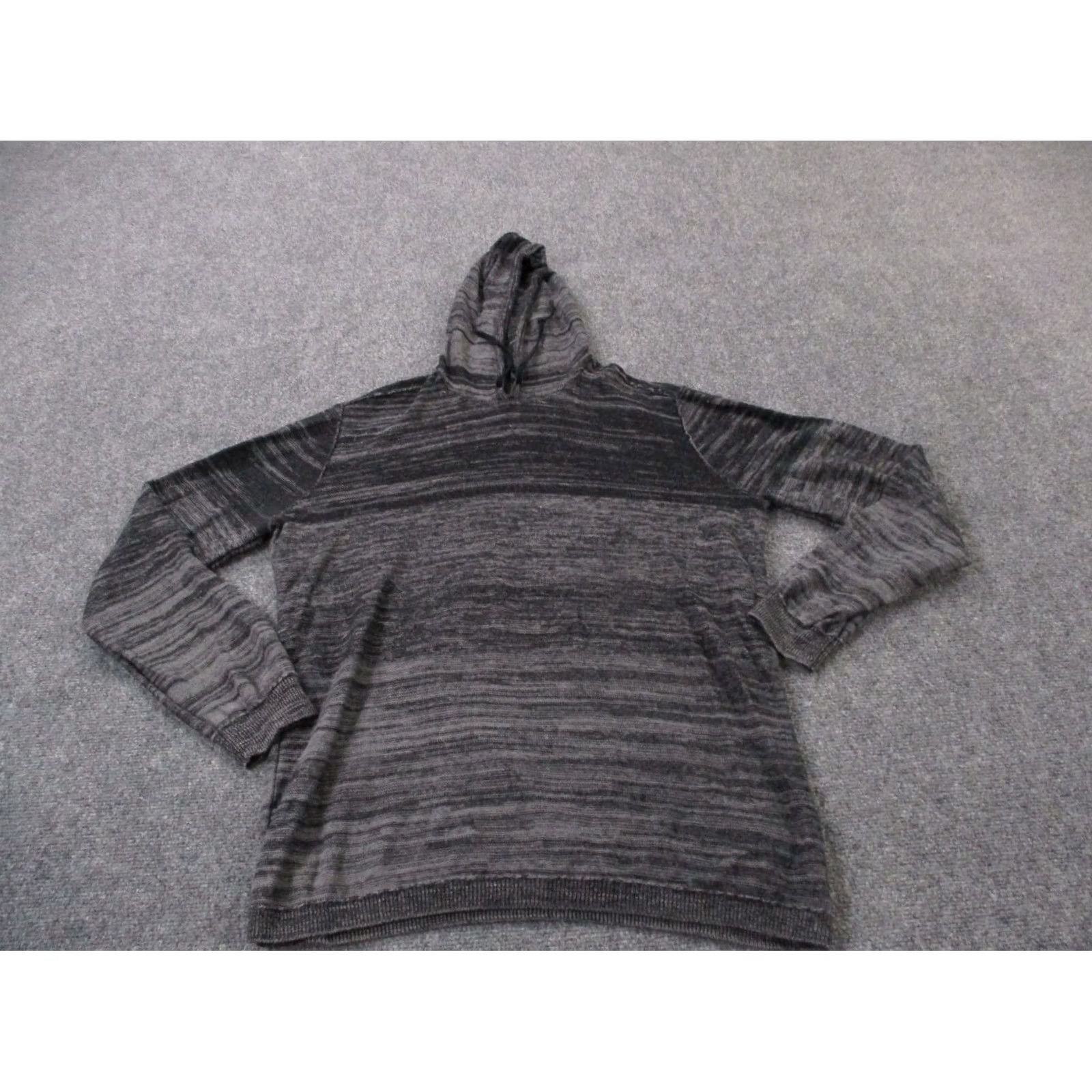 John Varvatos John Varvatos Hoodie Mens XL Linen Blend Lightweight Pullover Casual Black cotton linen Knit Crew Neck Strapless? Size US XL / EU 56 / 4 - 2 Thumbnail