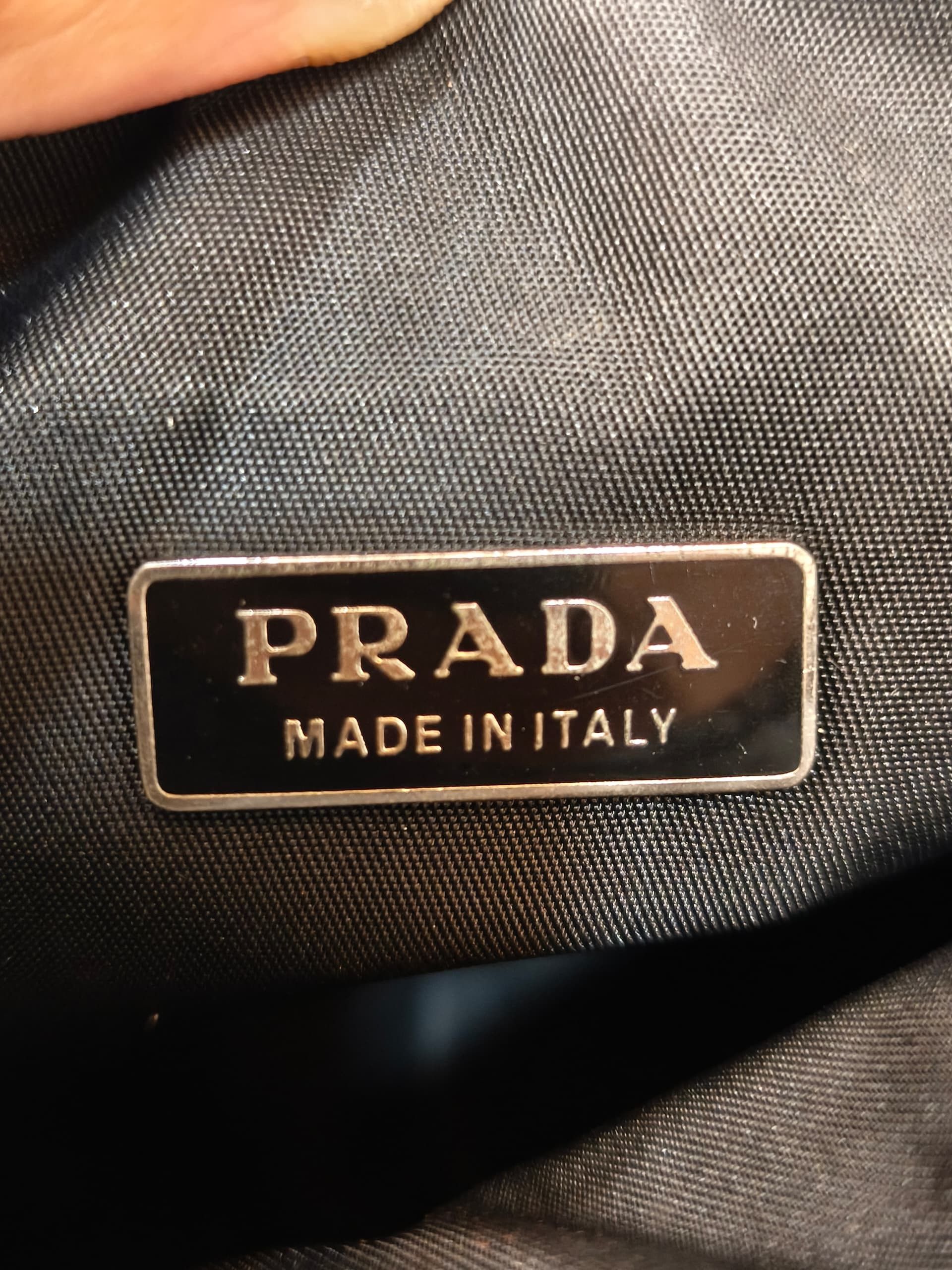 Prada Prada Black Nylon Mini Tessuto Shoulder Bag Size ONE SIZE - 12 Thumbnail