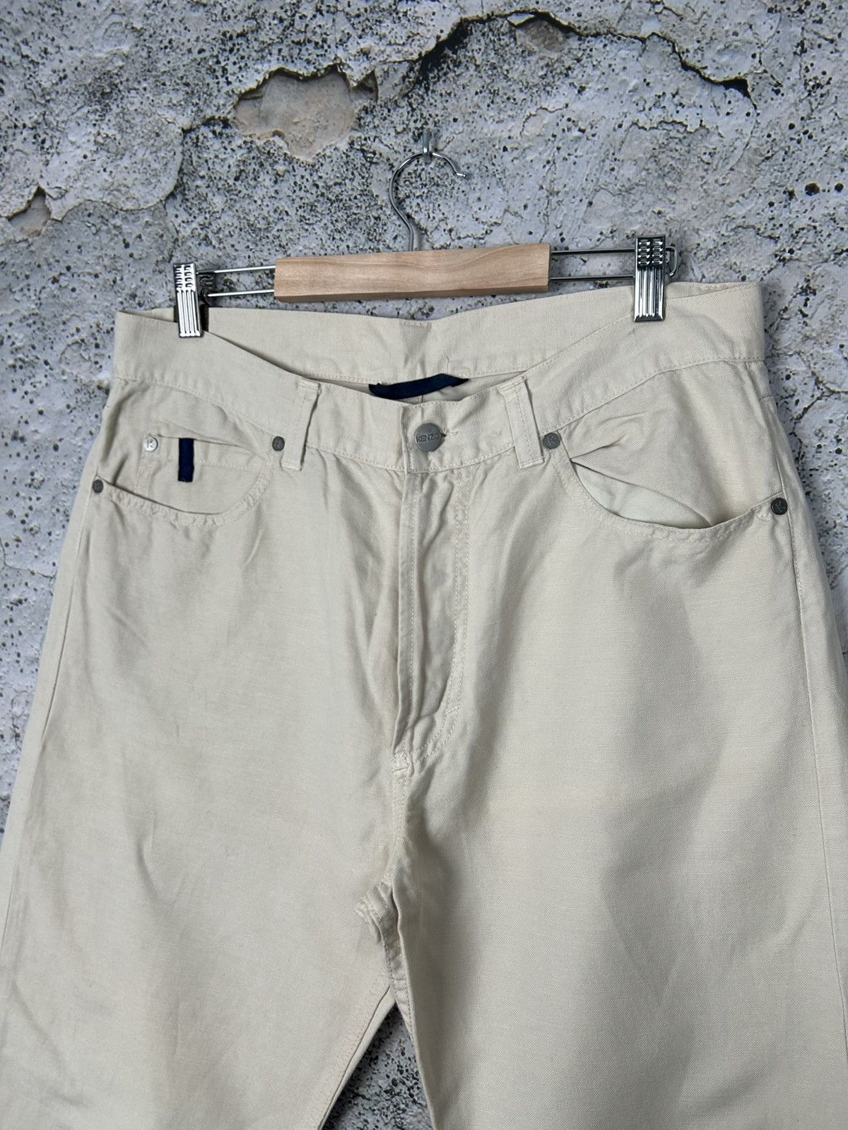Kenzo Vintage Kenzo Homme Linen Pants Avantgarde Designer Archival Size US 36 / EU 52 - 3 Thumbnail