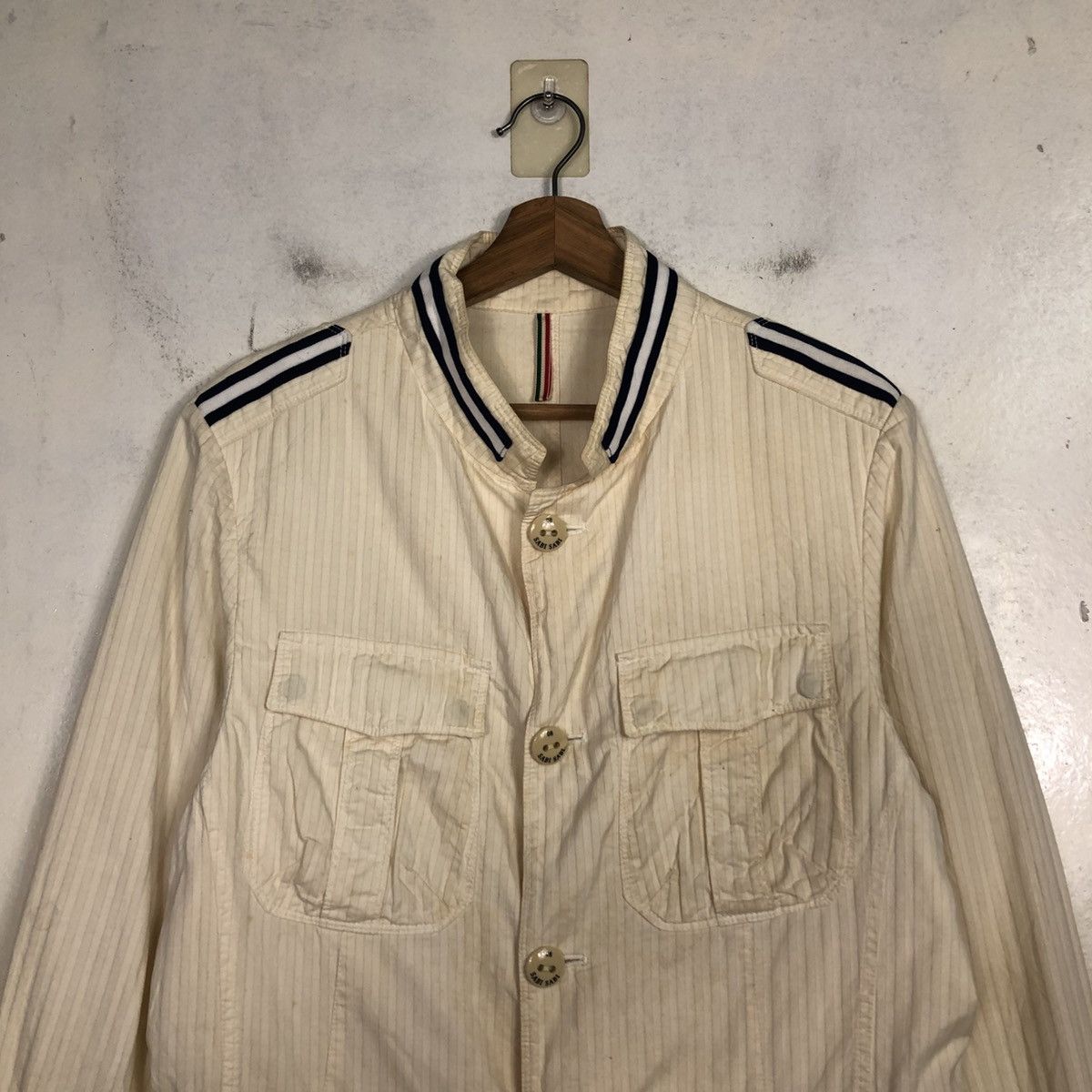 Issey Miyake 💥VINTAGE HICKORY CHORE JACKET STRIPED SABI SABI Size US S / EU 44-46 / 1 - 5 Thumbnail
