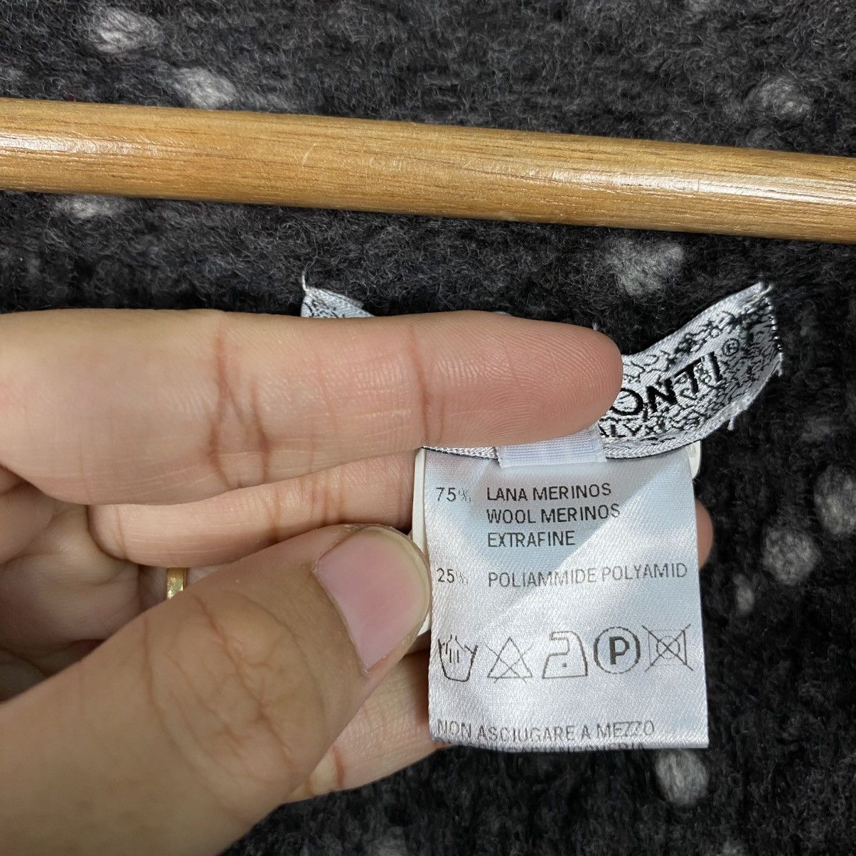 Japanese Brand 📌Vintage Wool Bat Jacket Herringbone Marisa Monti Italy Size US S / EU 44-46 / 1 - 18 Thumbnail