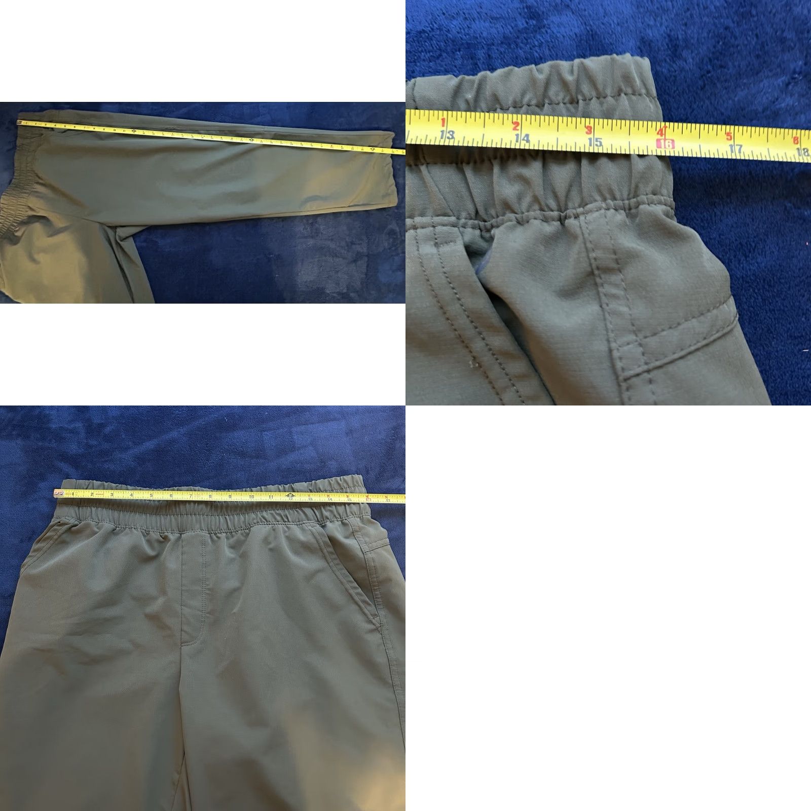 Vintage Apana Pants Jogger Active Yoga Women Large Army Green Elastic Waist 32x28 Size 36" / US 14 / IT 50 - 11 Thumbnail