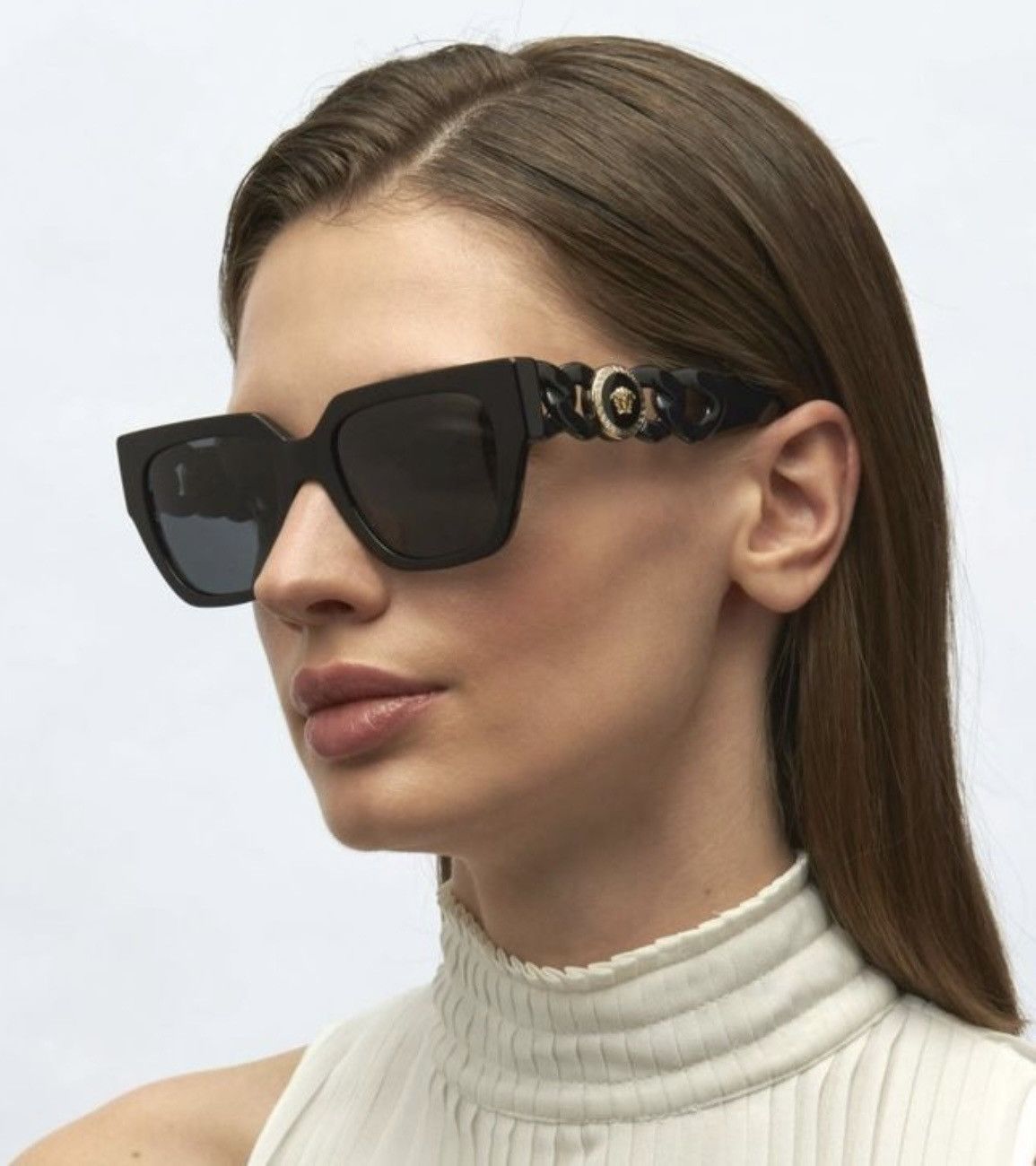 Versace Sunglasses Versace VE 4409 F Asian fit GB1/87 Black Size ONE SIZE - 4 Thumbnail