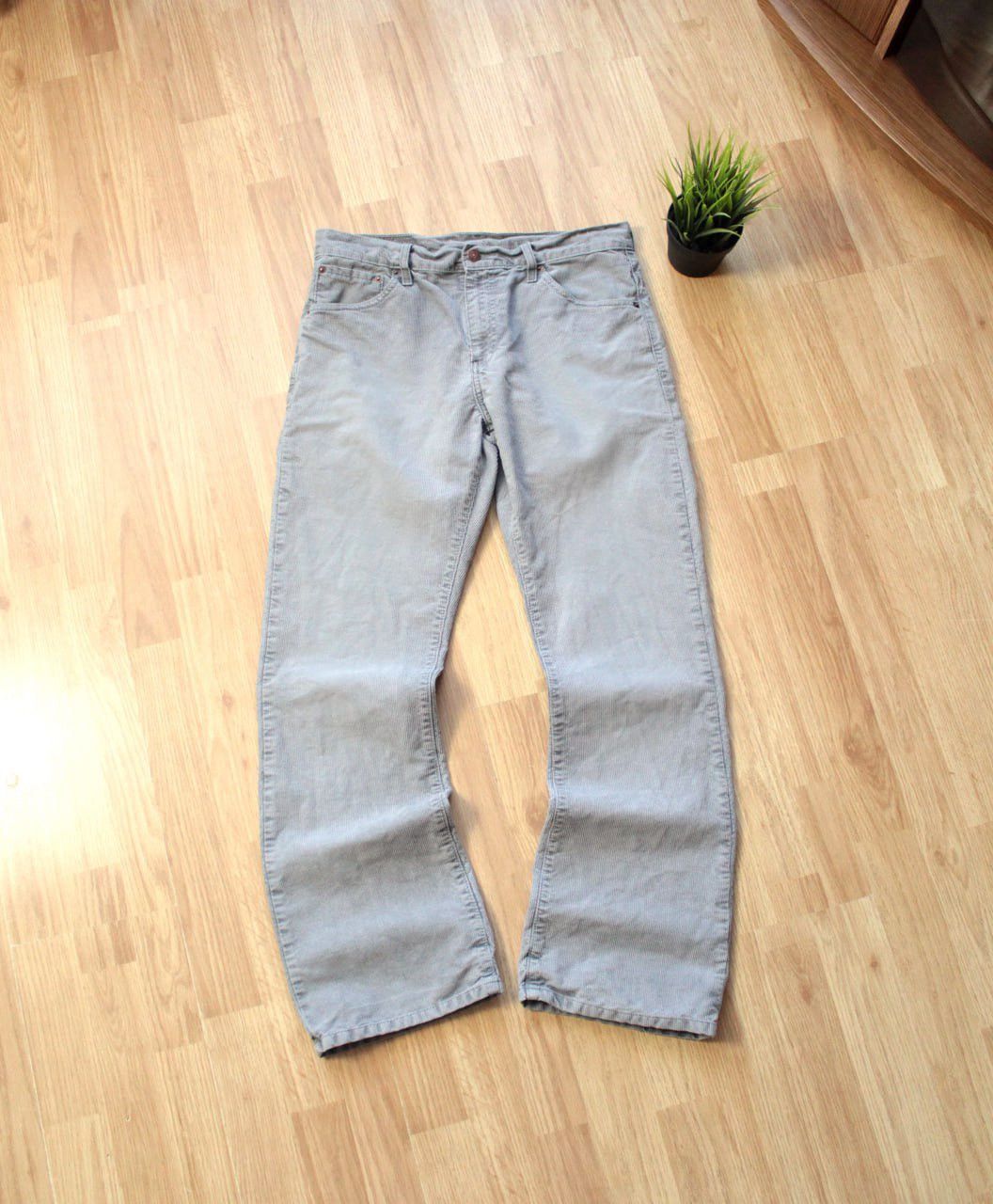 Levi's × Vintage 🔥 Y2K Vintage Levi’s 507 Grey Bootcut Corduroy Pants 32x32 Size US 32 / EU 48 - 5 Thumbnail
