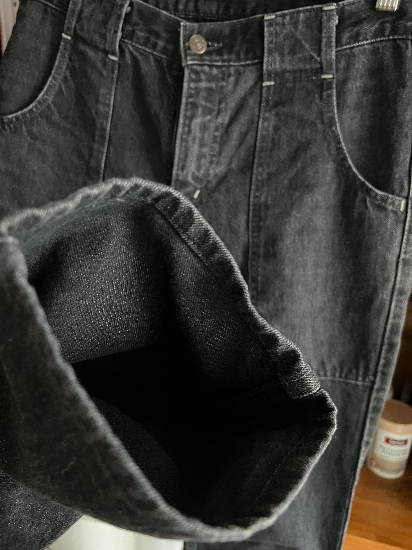 Freewheelers Freewheelers Black Out-of-Print Denim Jeans Size US 32 / EU 48 - 4 Thumbnail