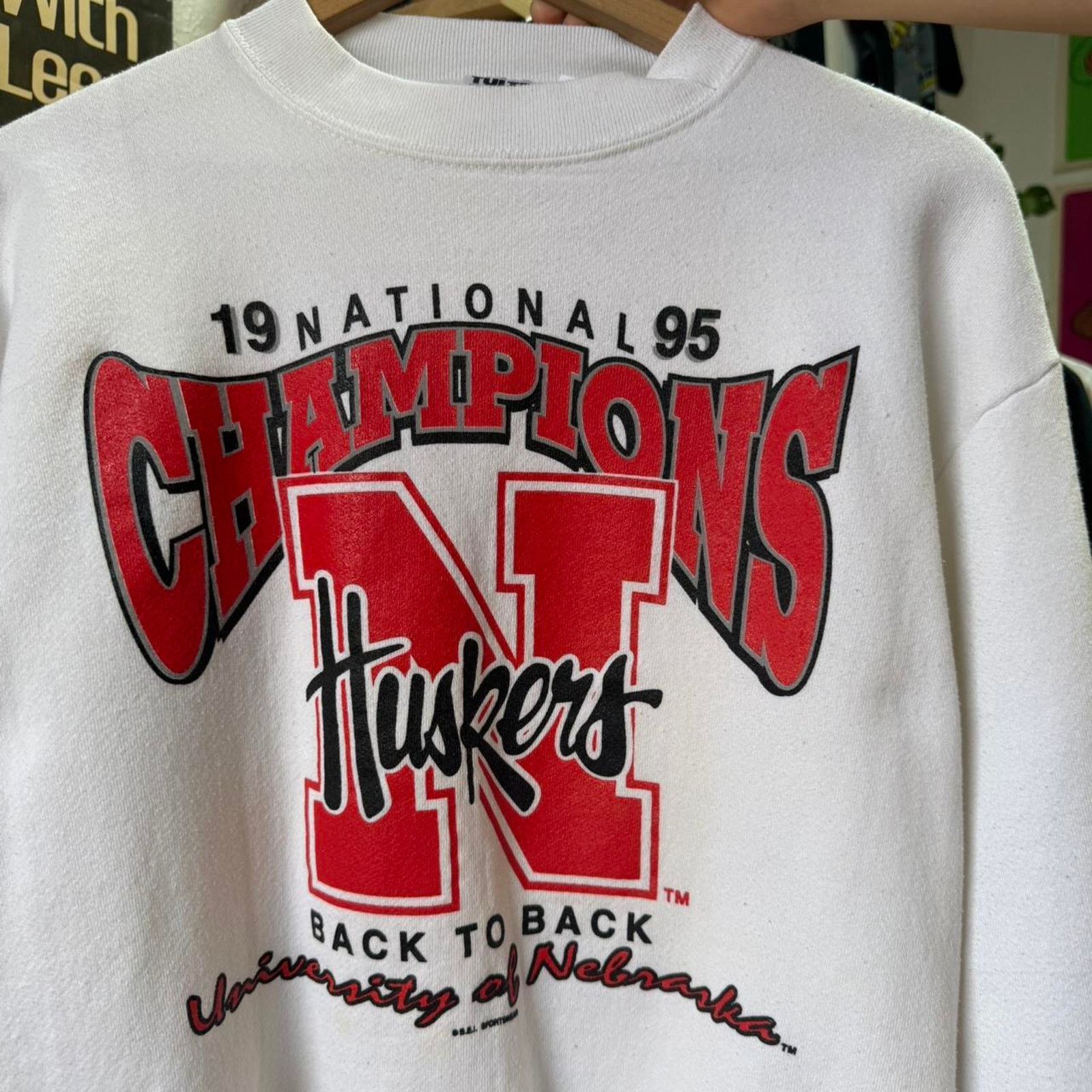 Tultex × Vintage Vintage 90s Nebraska National Champions Football Crewneck Size US M / EU 48-50 / 2 - 3 Thumbnail
