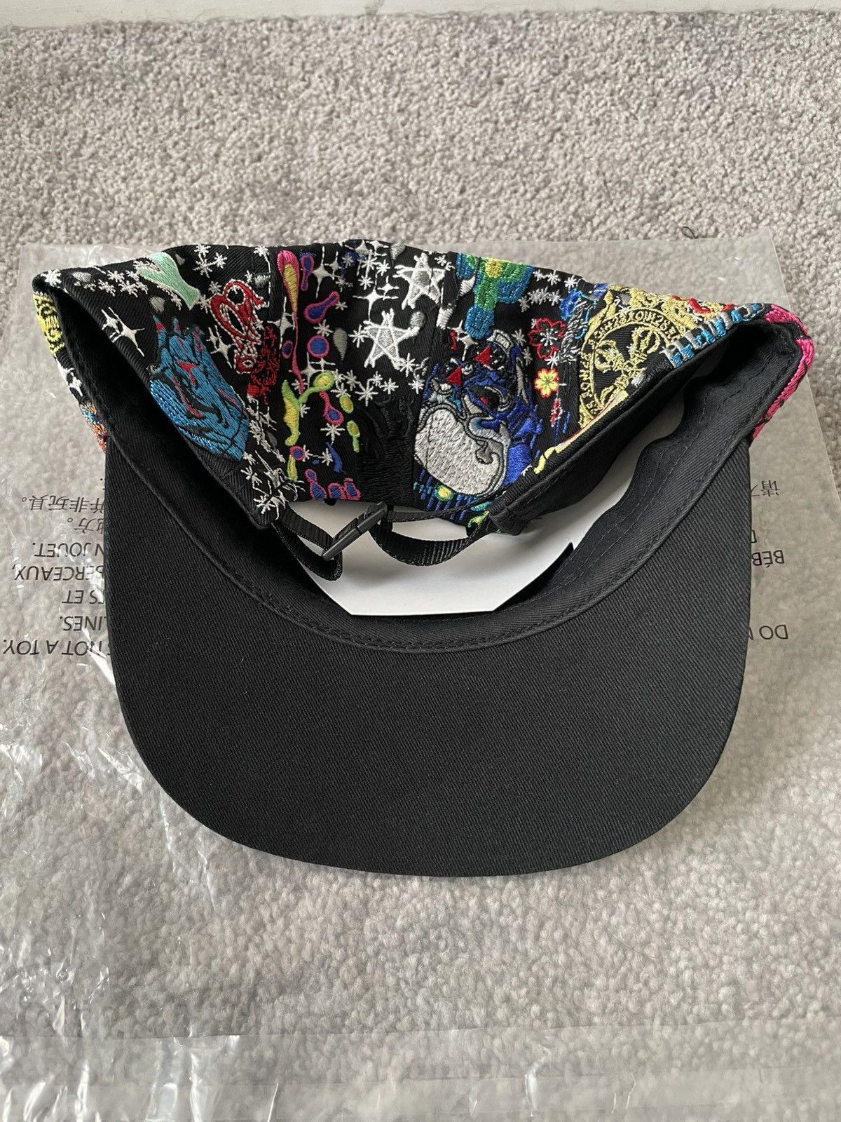 Supreme Supreme AOI Embroidered Camp Cap "Black" Size ONE SIZE - 5 Thumbnail