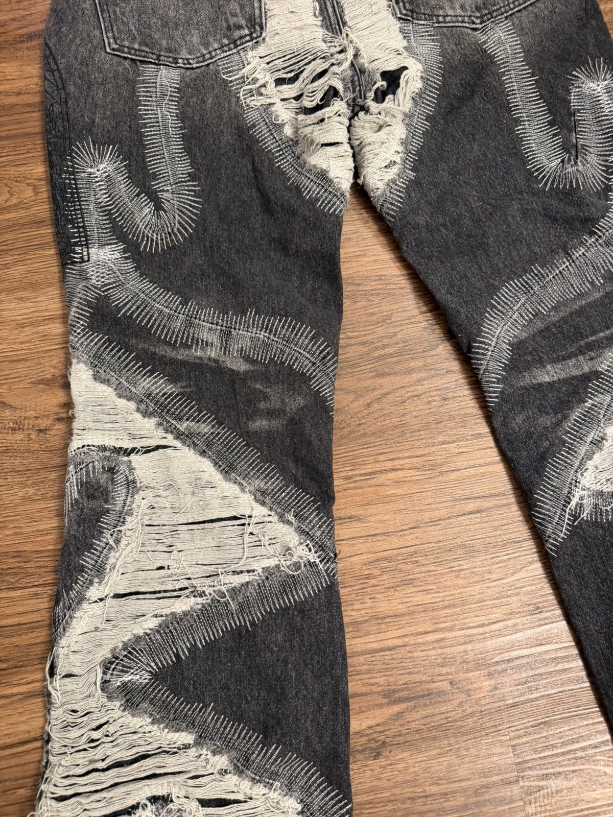 Who Decides War Who Decides War Black Denim Jeans Size US 32 / EU 48 - 7 Thumbnail