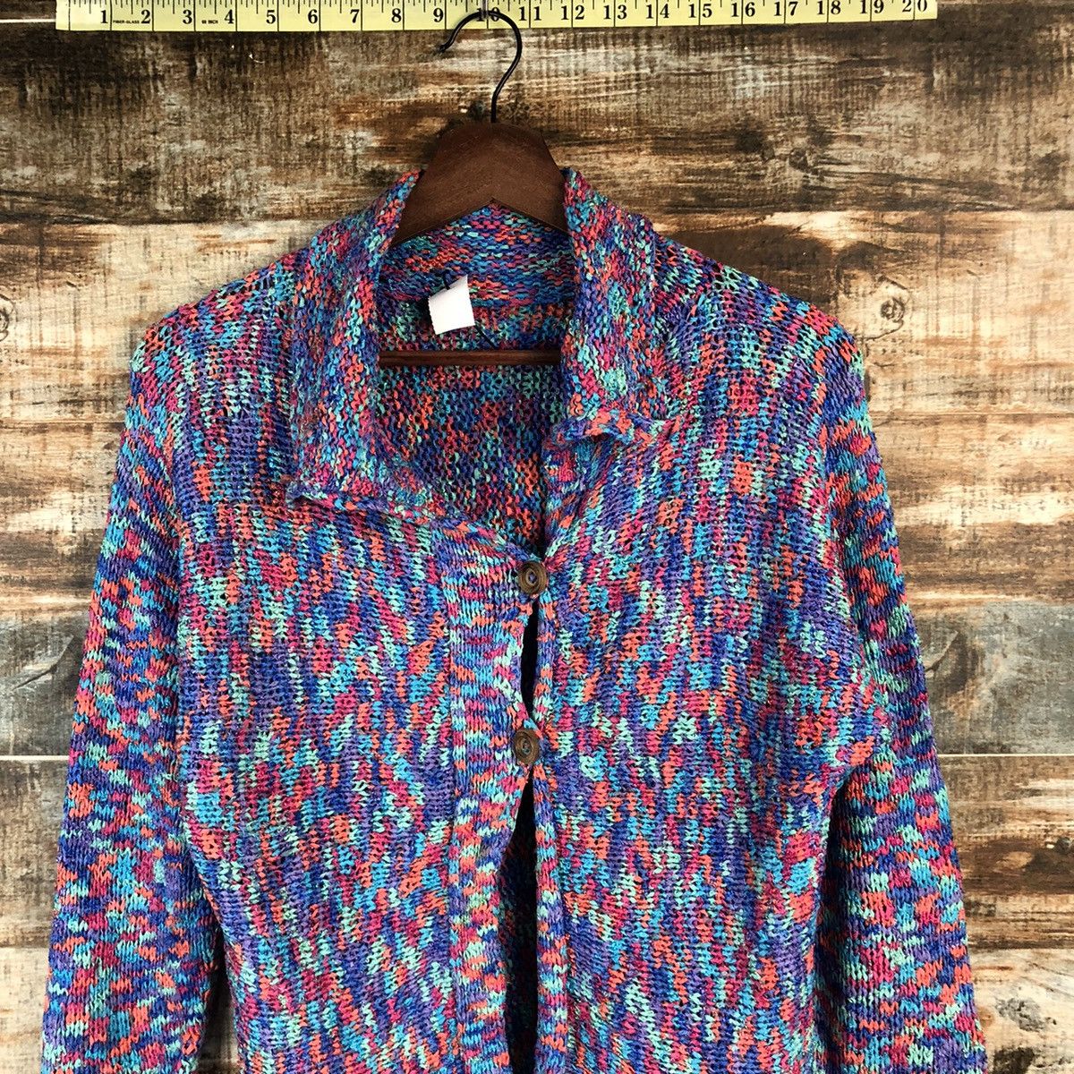 Homespun Knitwear × Japanese Brand DLL Japanese Brand Blue Cardigan Knitwear #C523 Size XS / US 0-2 / IT 36-38 - 2 Thumbnail
