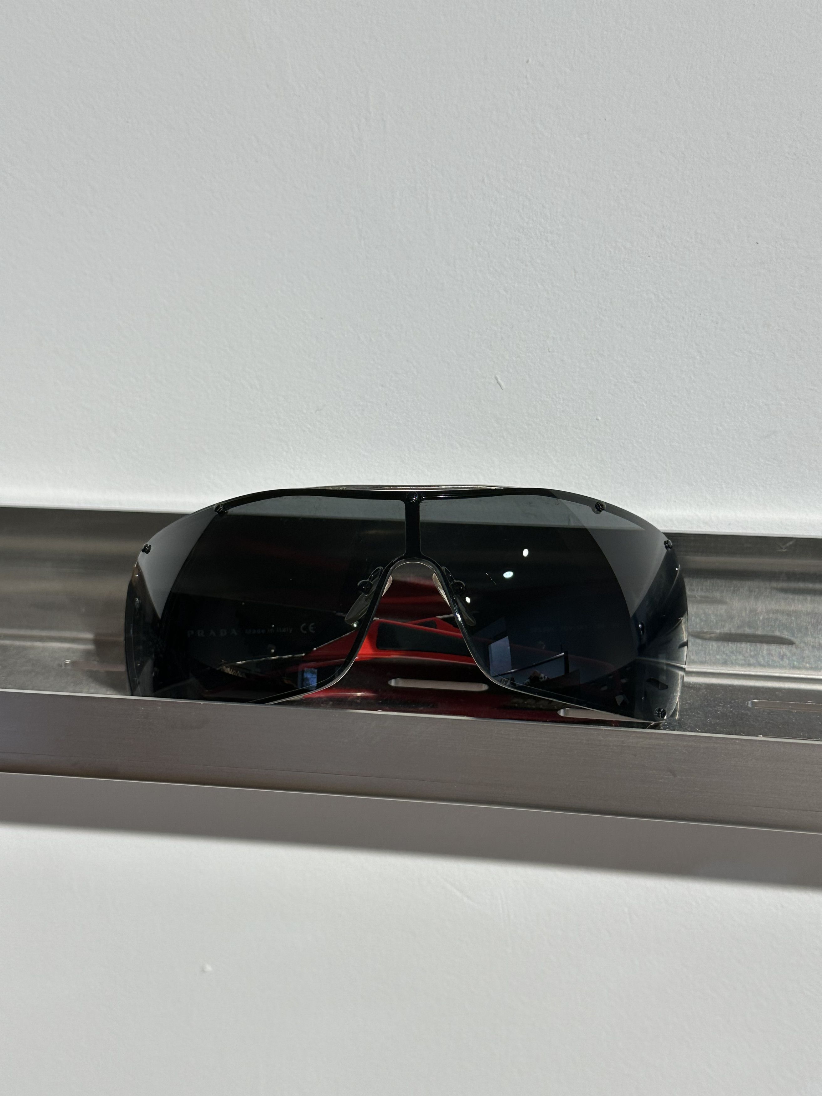 Prada × Vintage PRADA Sunglasses Star Mask Flame Sport Metal Symbole Size ONE SIZE - 4 Thumbnail