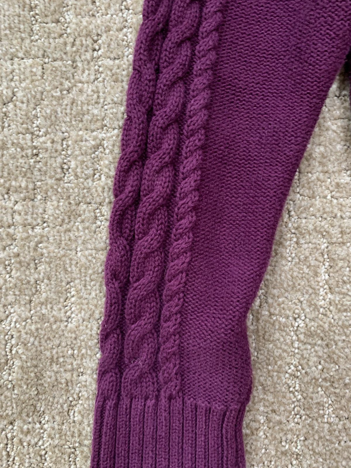 Lands' End Lands End Cable Knit Zip-Up Size L / US 10 / IT 46 - 3 Thumbnail