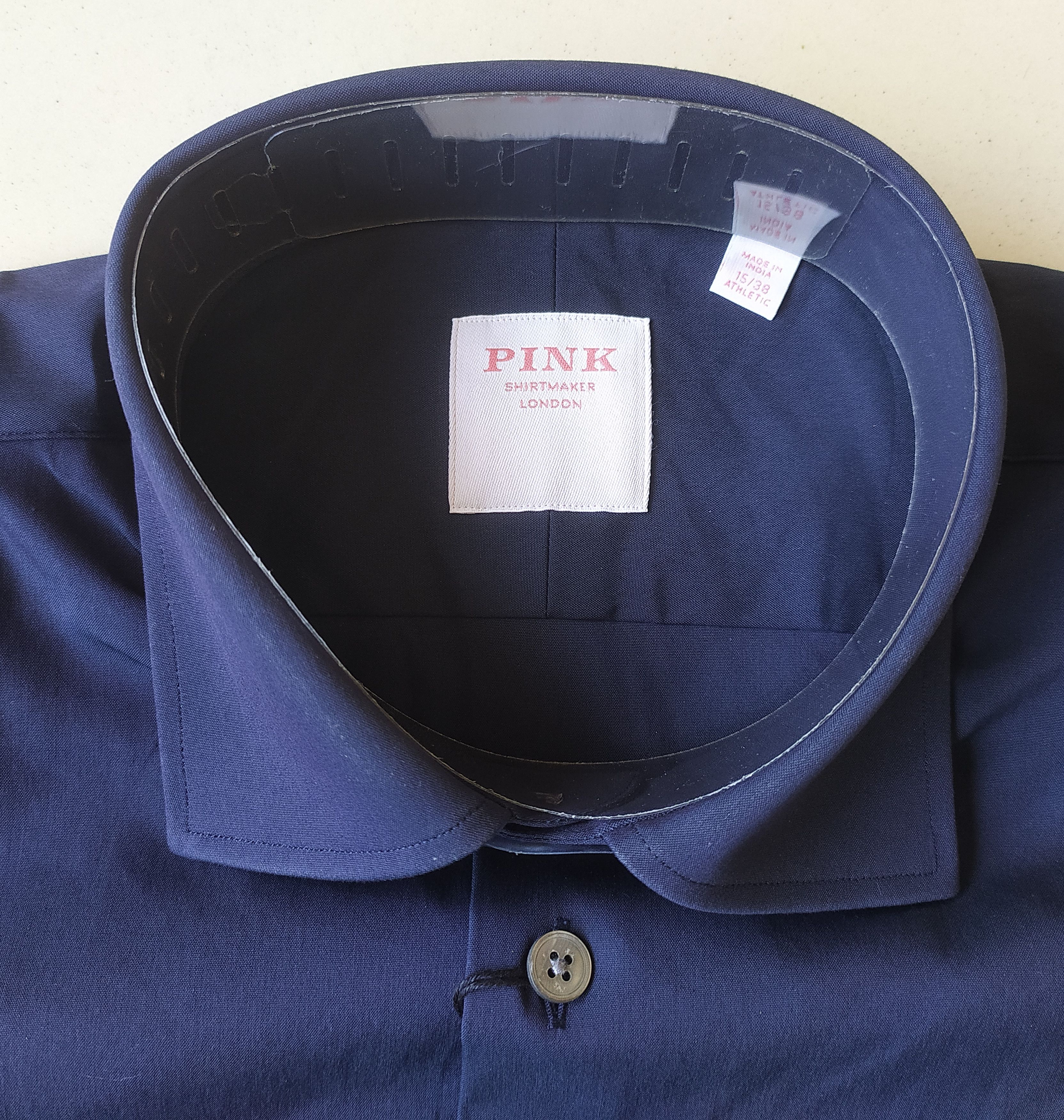 Thomas Pink Thomas Pink Formal Solid Cotton Shirt Free Shipping T/146 Size US S / EU 44-46 / 1 - 4 Thumbnail