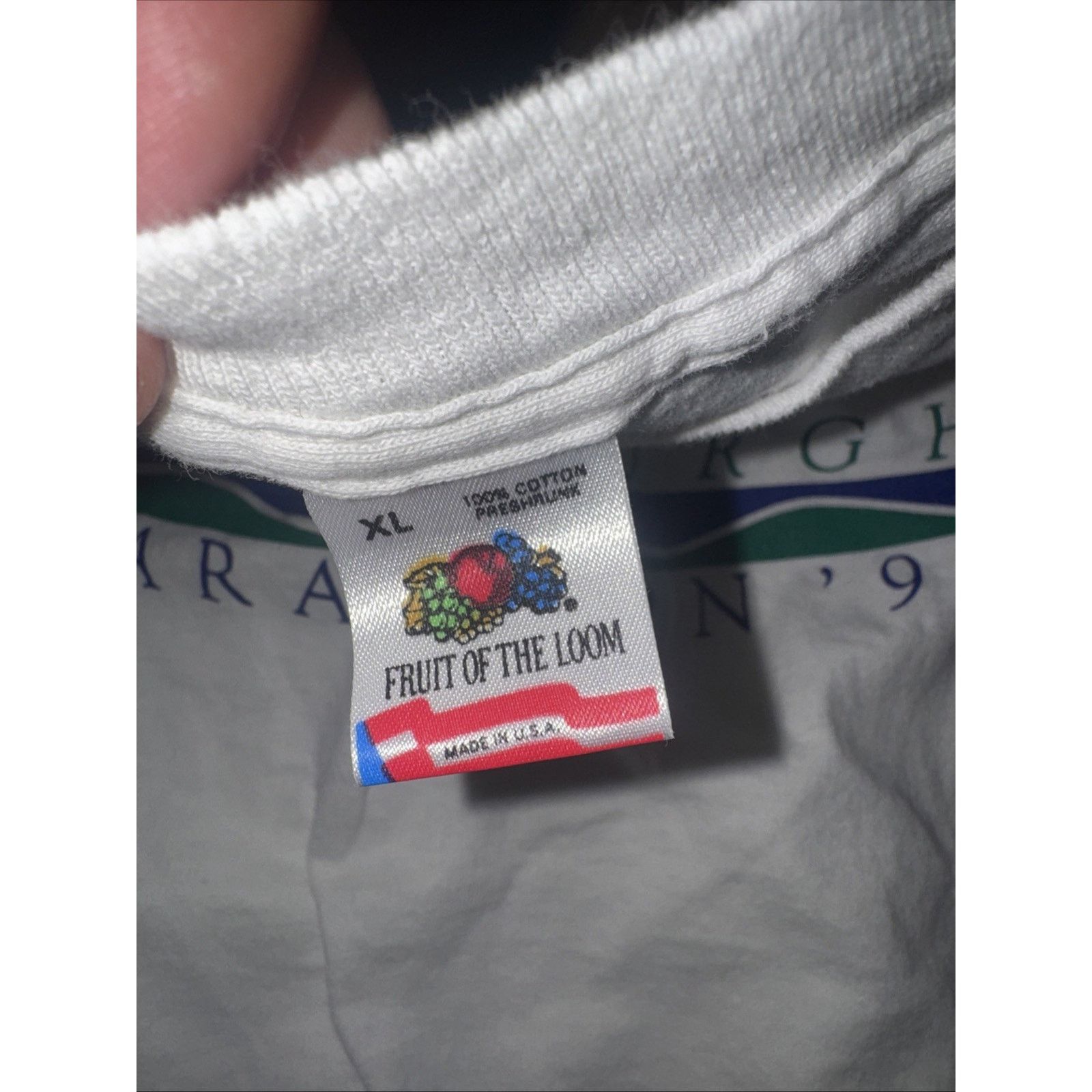 Fruit Of The Loom Vintage Made In USA Fruit Of The Loom Long Sleeve T-Shirt Size US XL / EU 56 / 4 - 4 Thumbnail