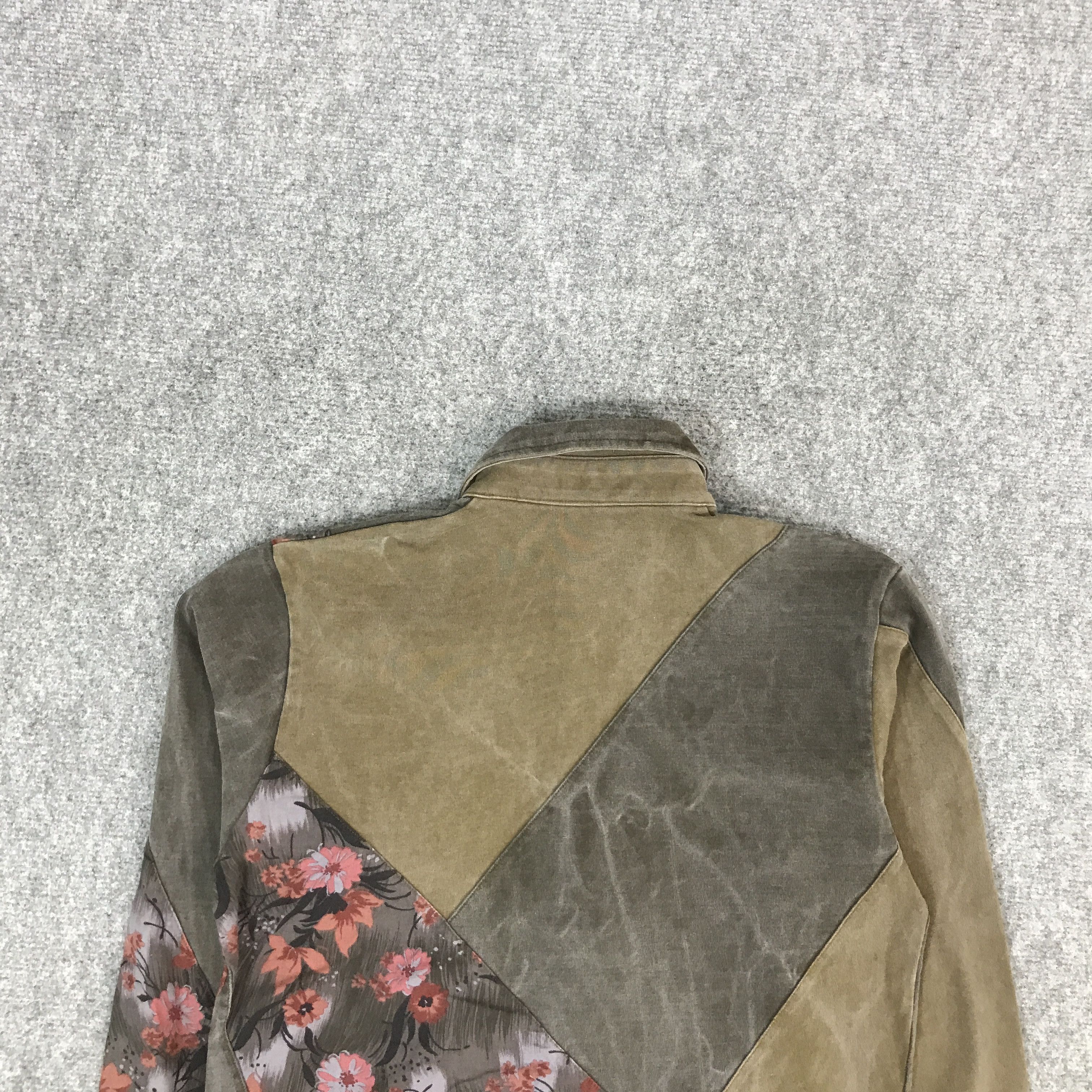 If Six Was Nine × Japanese Brand × Tornado Mart TORNADO MART JAPAN PATCHWORK RARE BUTTON UP SHIRTS Size US M / EU 48-50 / 2 - 4 Thumbnail