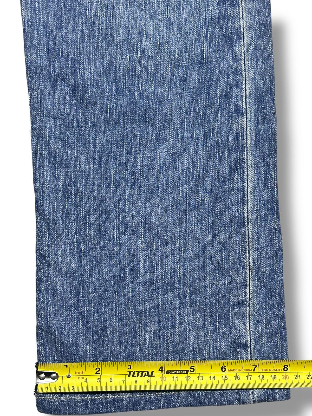 Edwin Edwin 502R Vintage 90's Distressed Baggy Loose & Faded Wash Size US 33 - 15 Thumbnail