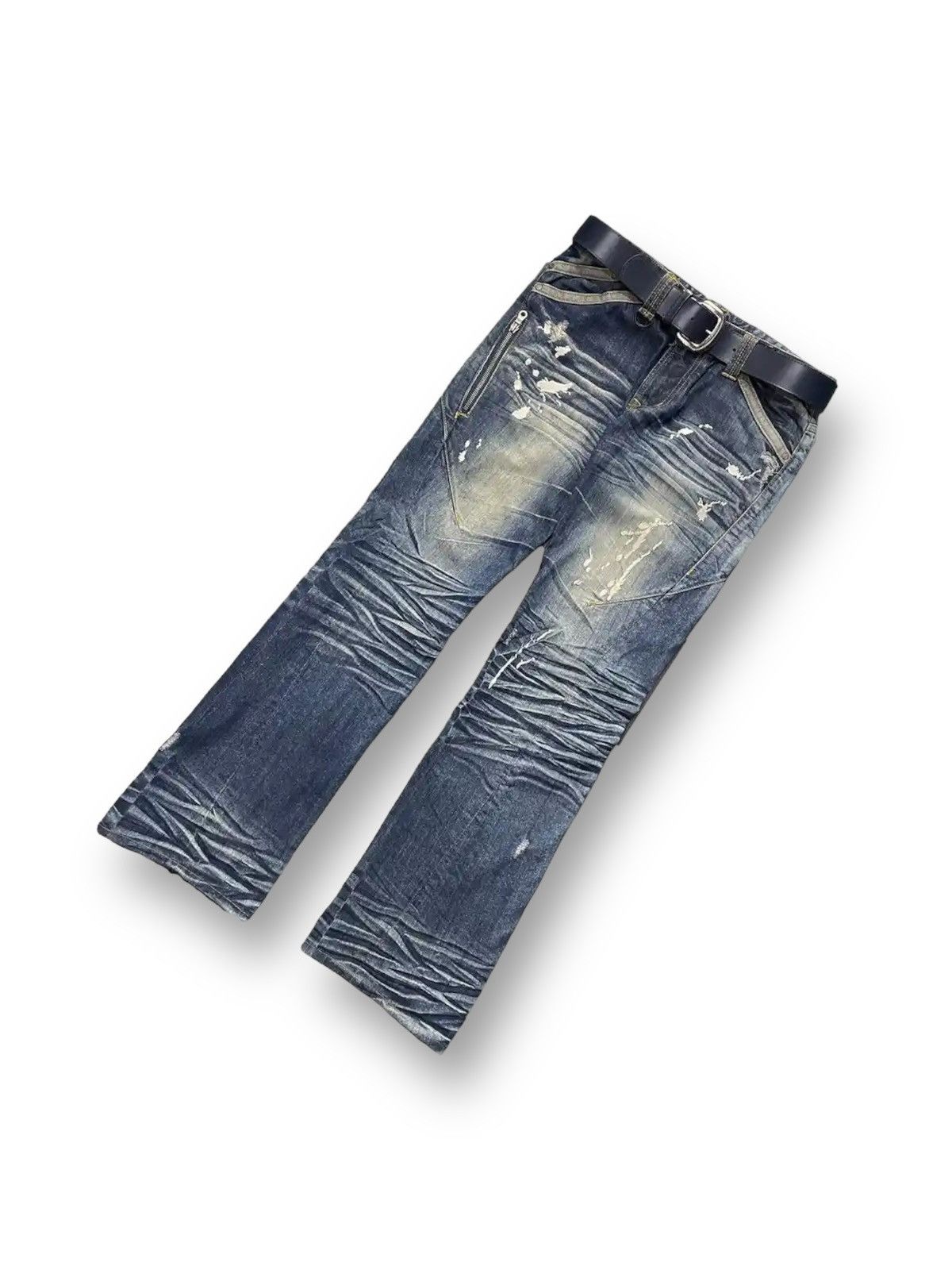 Hysteric Glamour × If Six Was Nine Vintage Hideaways Nicole Splash With Leather Vintage Belt Size US 30 / EU 46 - 4 Thumbnail