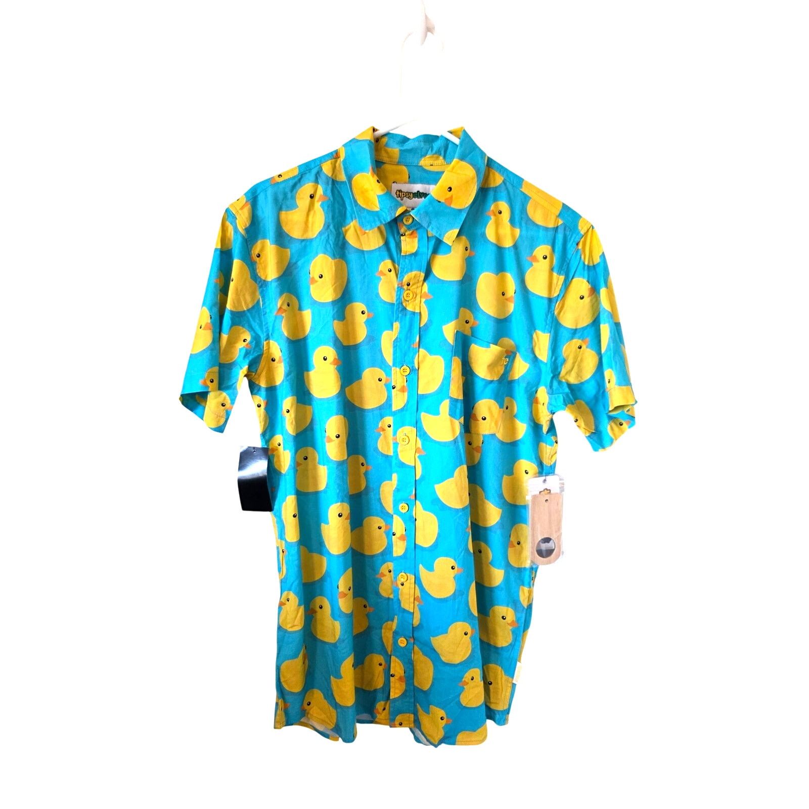 Tipsy Elves Tipsy Elves Rubber Ducky Hawaiian Shirt Size Large NEW Size US L / EU 52-54 / 3 - 3 Thumbnail