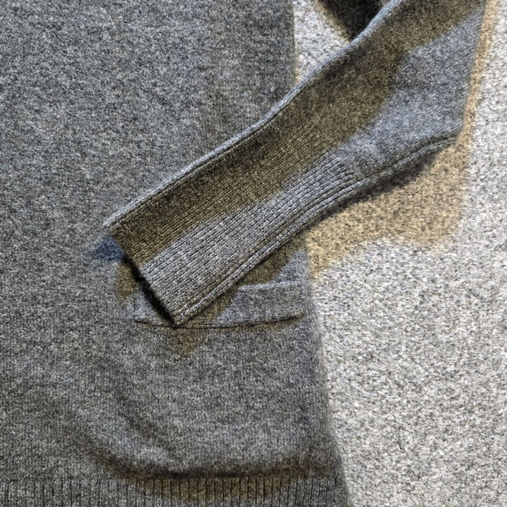 J.Crew J.CREW Sweater Top Womens Small Gray Alpaca Wool Tunic Pocket Long Sleeve Casual Size S / US 4 / IT 40 - 4 Thumbnail