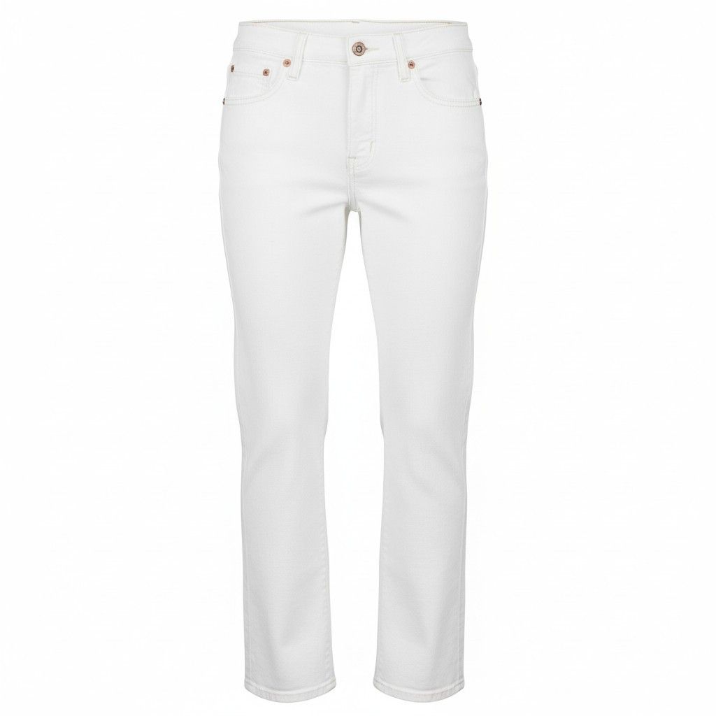R13 JOAN CROPPED FLARE 24 Aerin White Stretch Jeans 89846 Size 24" / US 00 / IT 34 - 1 Thumbnail