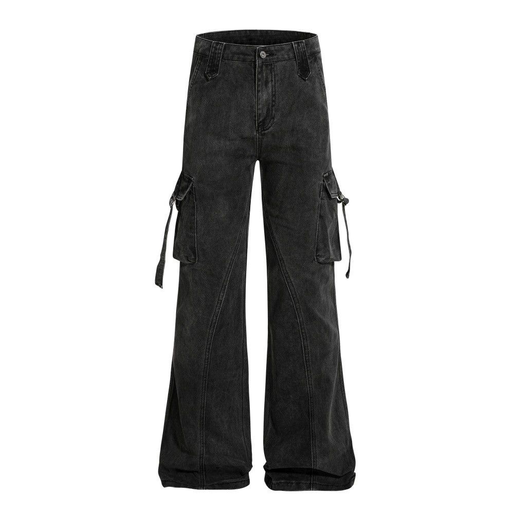 Vintage Men's hippie distressed wide-leg workwear flared jeans Size US 32 / EU 48 - 1 Thumbnail