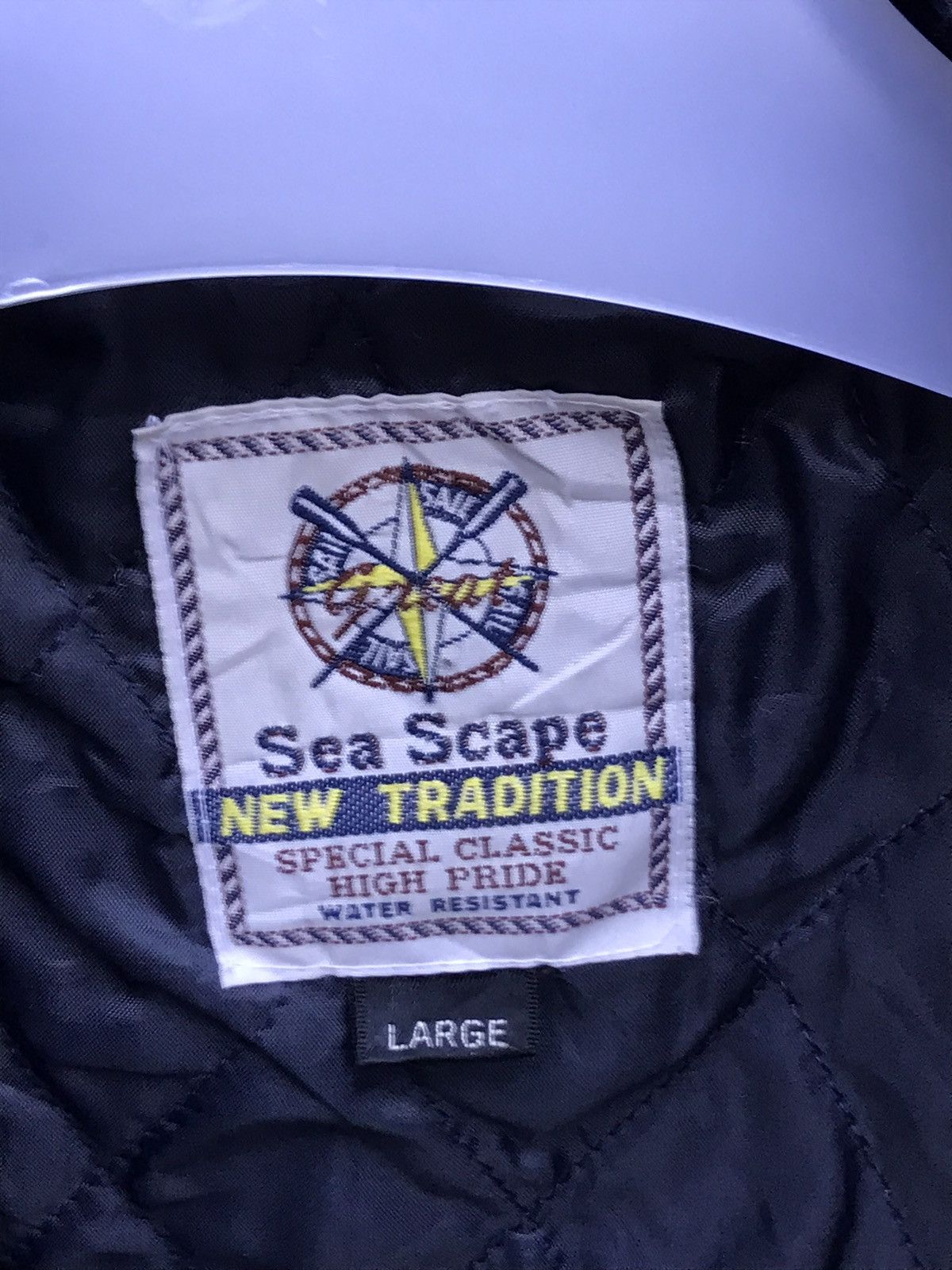 Japanese Brand × Vintage ⚡️Vintage Sea Scape Wool Double Breast Peacoat Size US L / EU 52-54 / 3 - 9 Thumbnail