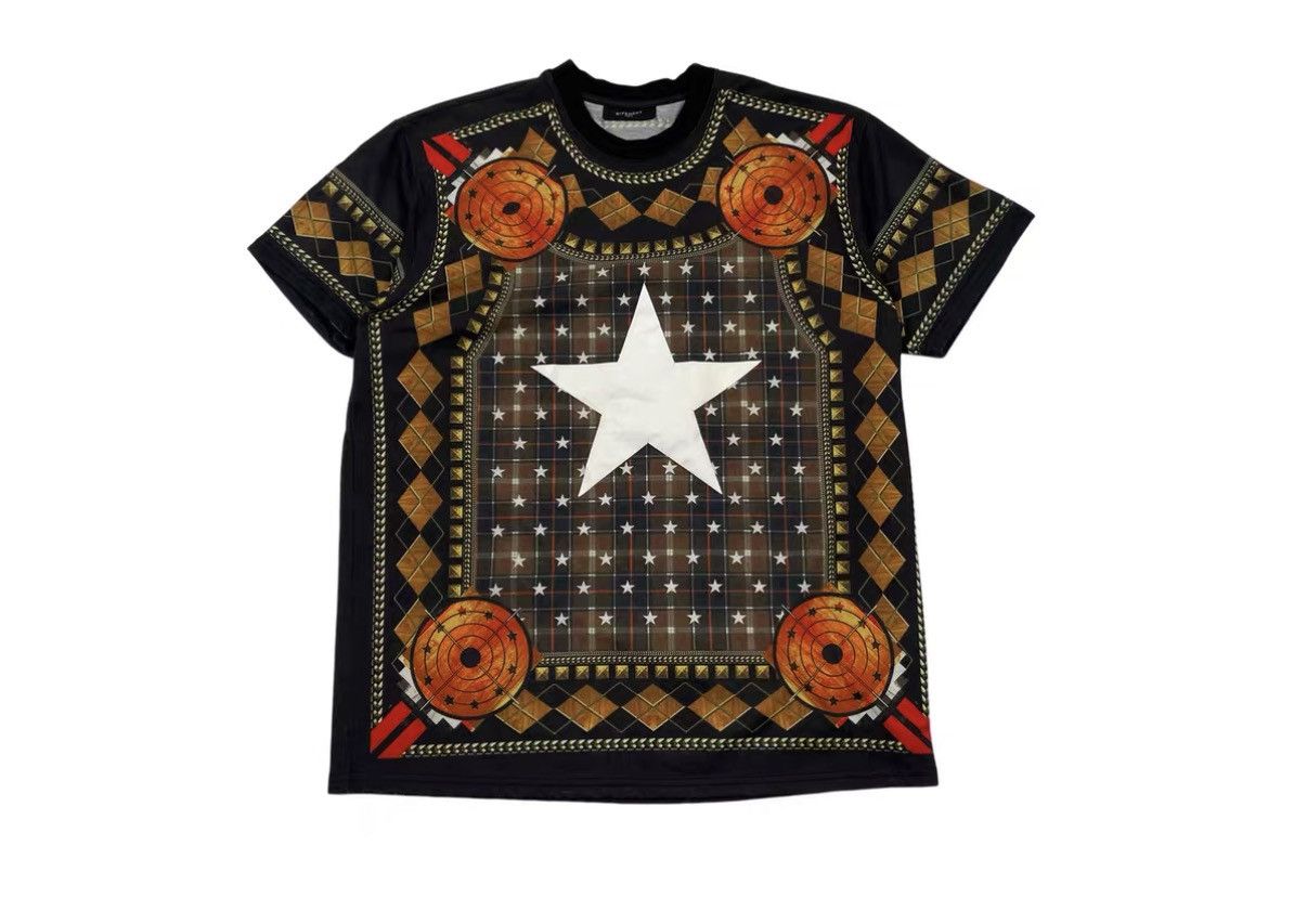 Givenchy Givenchy Checkerboard Star Bullseye Short Sleeve J31 Size US M / EU 48-50 / 2 - 1 Thumbnail