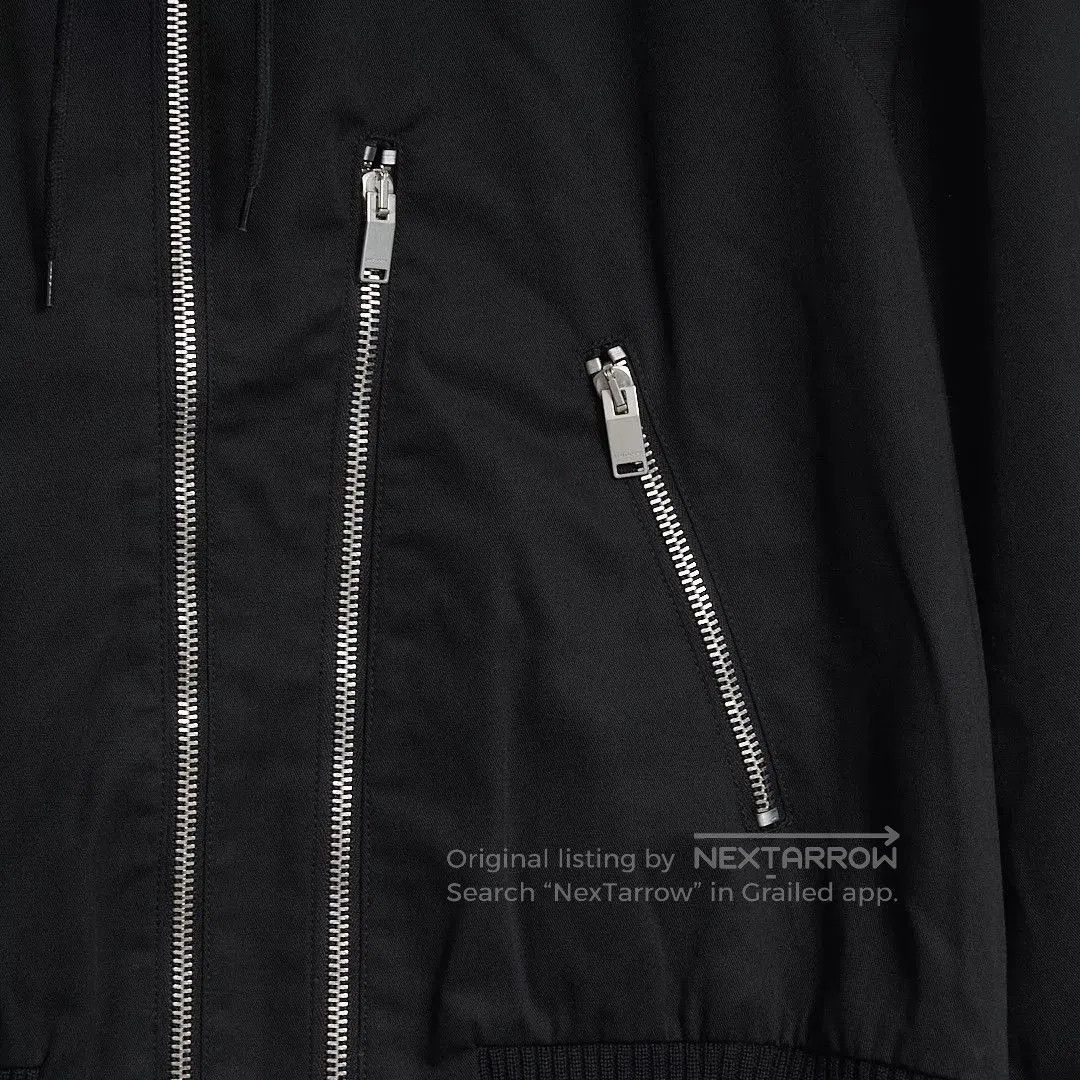 Saint Laurent Paris Saint Laurent Black Hooded Double-Zip Jacket. Size US M / EU 48-50 / 2 - 3 Thumbnail