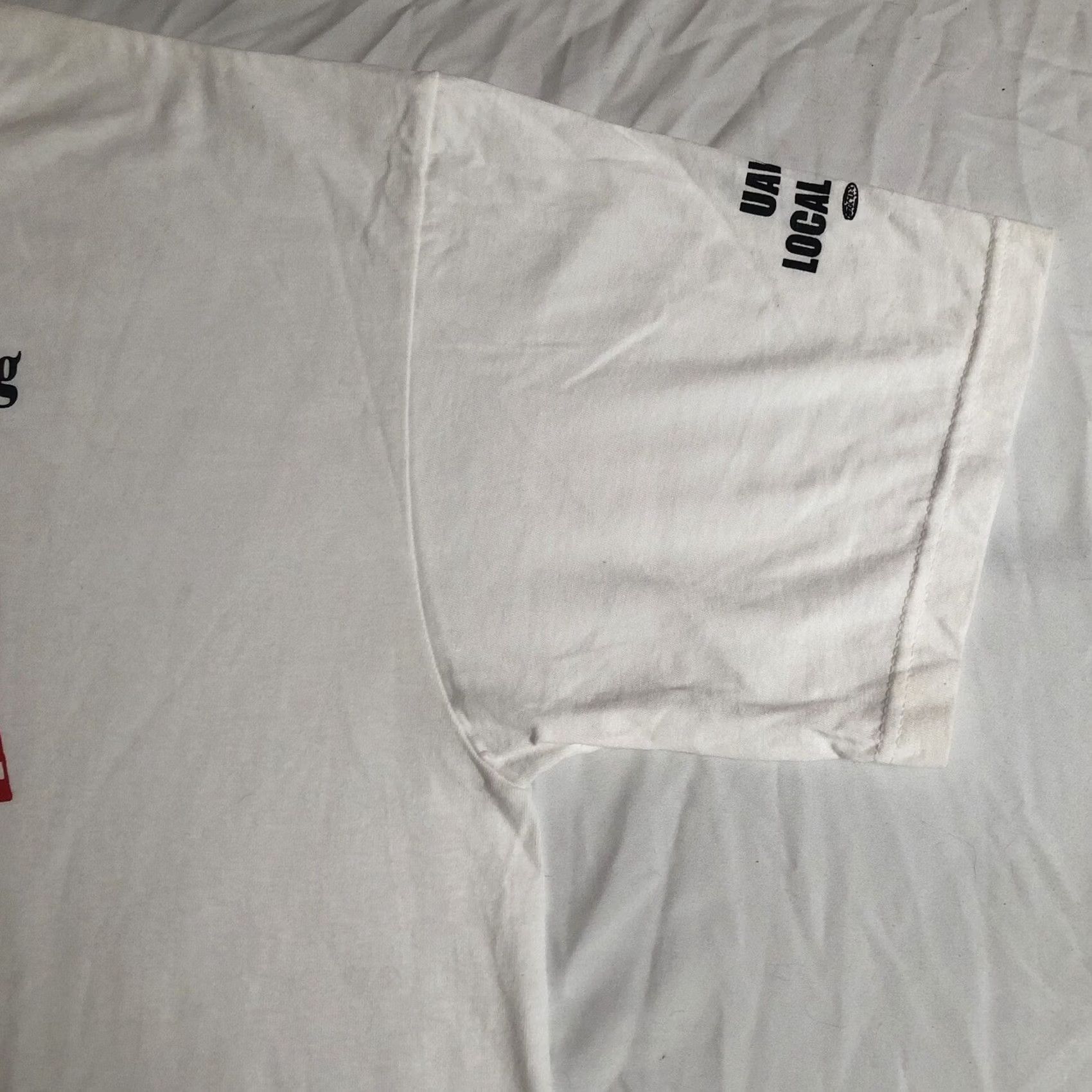 George VINTAGE Jensen 9/11 T-Shirt White XL Patriotic USA 2001 George Bush They Will Hear From Us Mens Size US XL / EU 56 / 4 - 7 Thumbnail