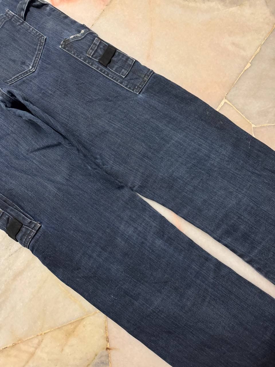 Rusty Trashed💥Vtg Bluster Multipocket Double Knee Distressed Jean Size US 31 - 19 Thumbnail