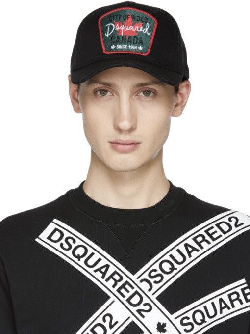 Dsquared2 Dsquared2 Black Maple Leaf “City Of Wood” Baseball Cap Size ONE SIZE - 9 Thumbnail