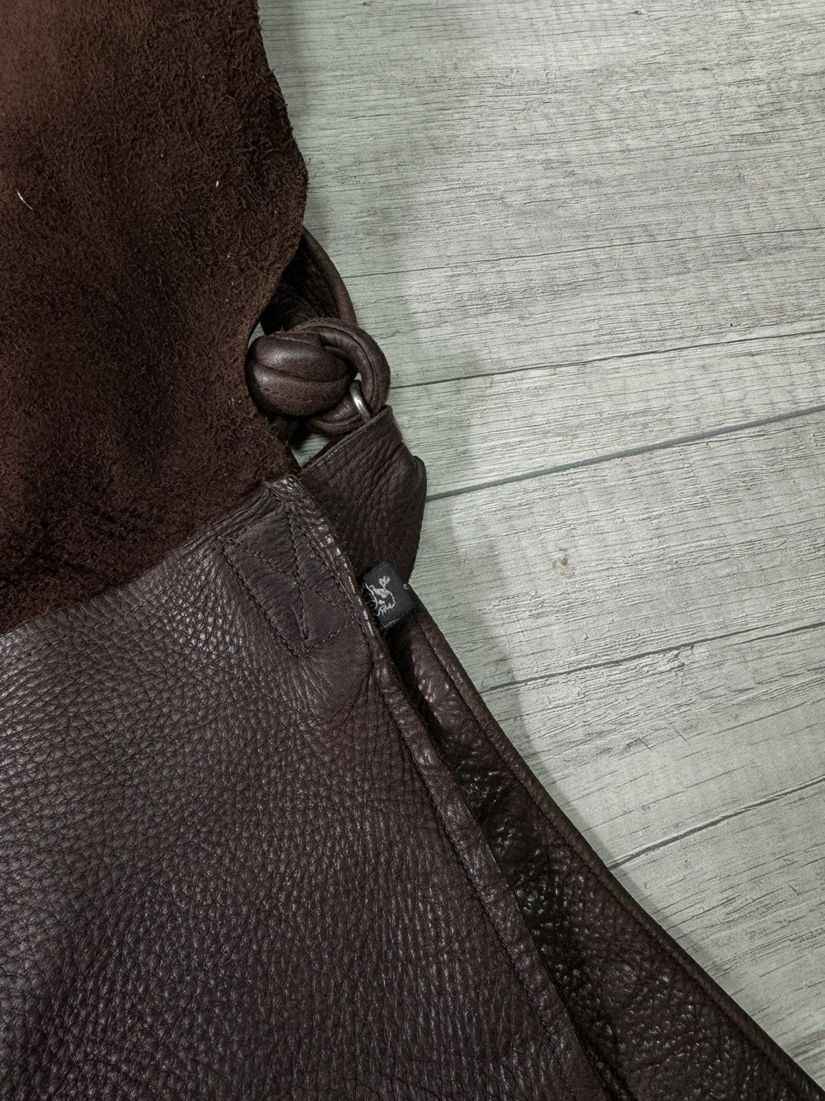 Handmade Vintage Moose Leather Bag Size ONE SIZE - 5 Thumbnail