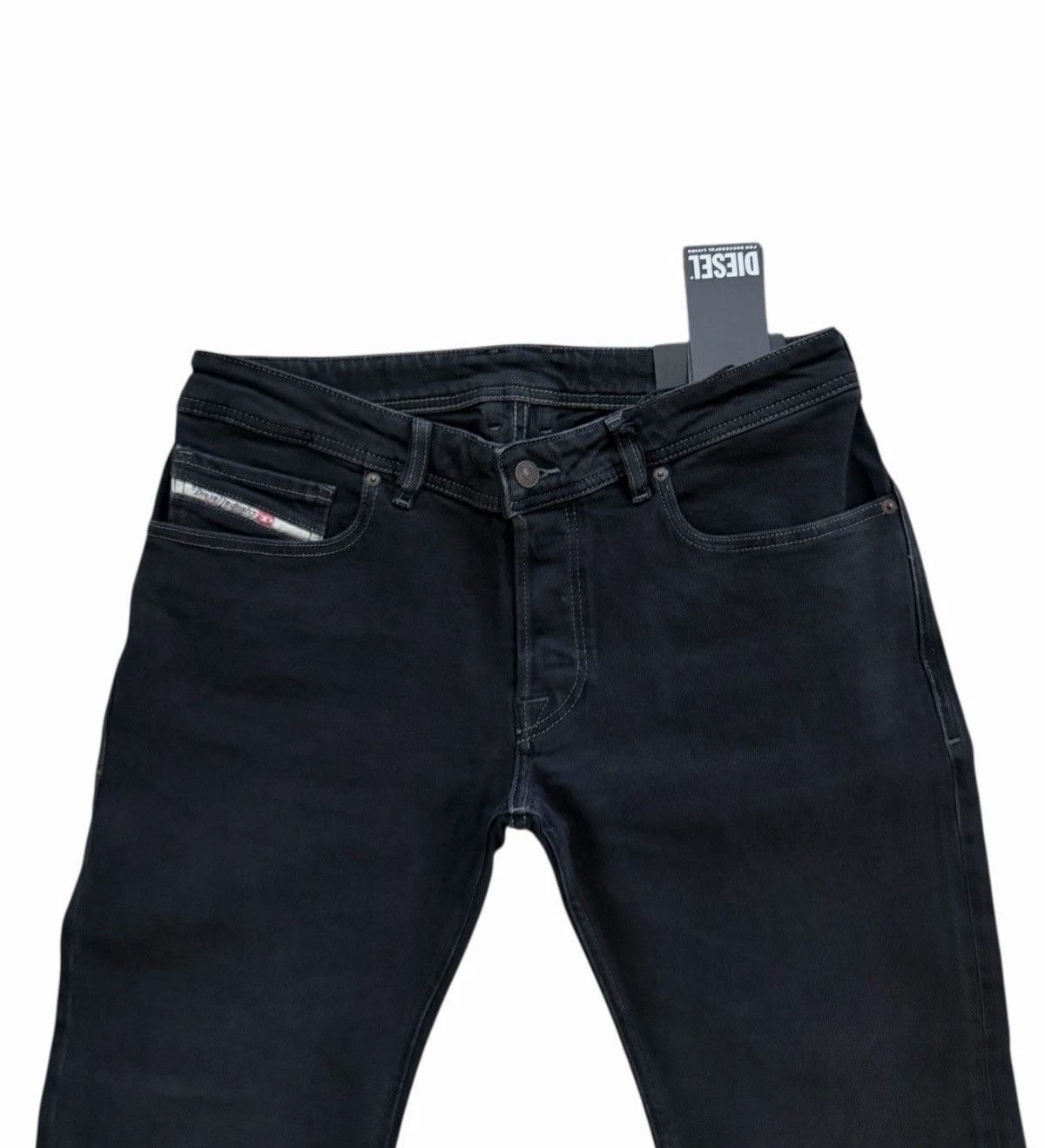 Diesel Diesel Mens Zatiny Slim Bootcut Jeans RE064 Black Size 34/32 Size US 34 / EU 50 - 2 Thumbnail