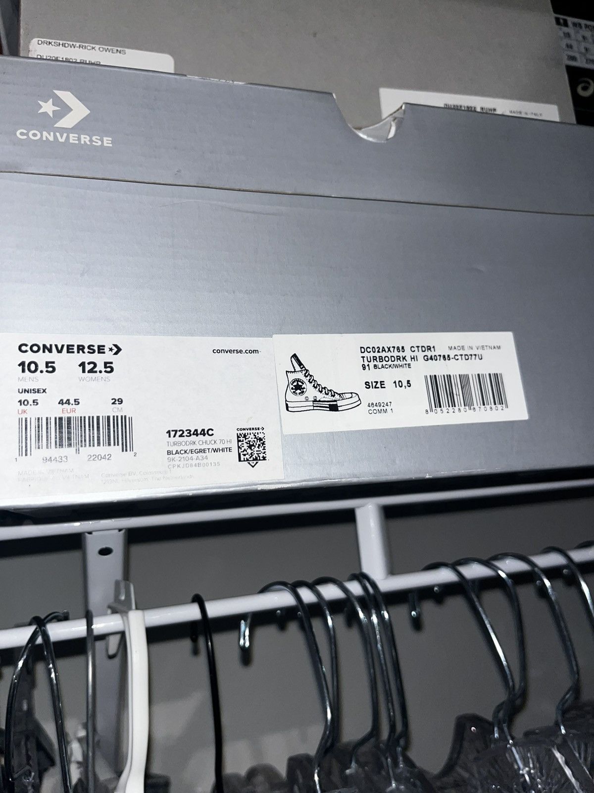 Rick Owens Drkshdw Rick Owens Turbodrk Hi Chuck 70 Size US 10.5 / EU 43-44 - 9 Thumbnail