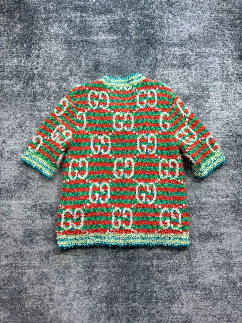Gucci Gucci Candy-colored knitted short-sleeved cardigan 2501-Nex Size US S / EU 44-46 / 1 - 2 Thumbnail