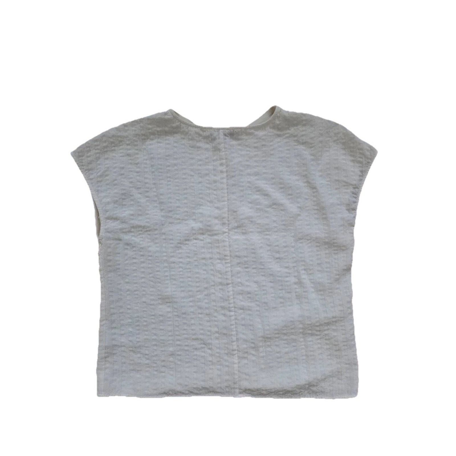 Everlane Everlane White Shirt V-neck pullover Size 4 A001674 Size S / US 4 / IT 40 - 8 Thumbnail