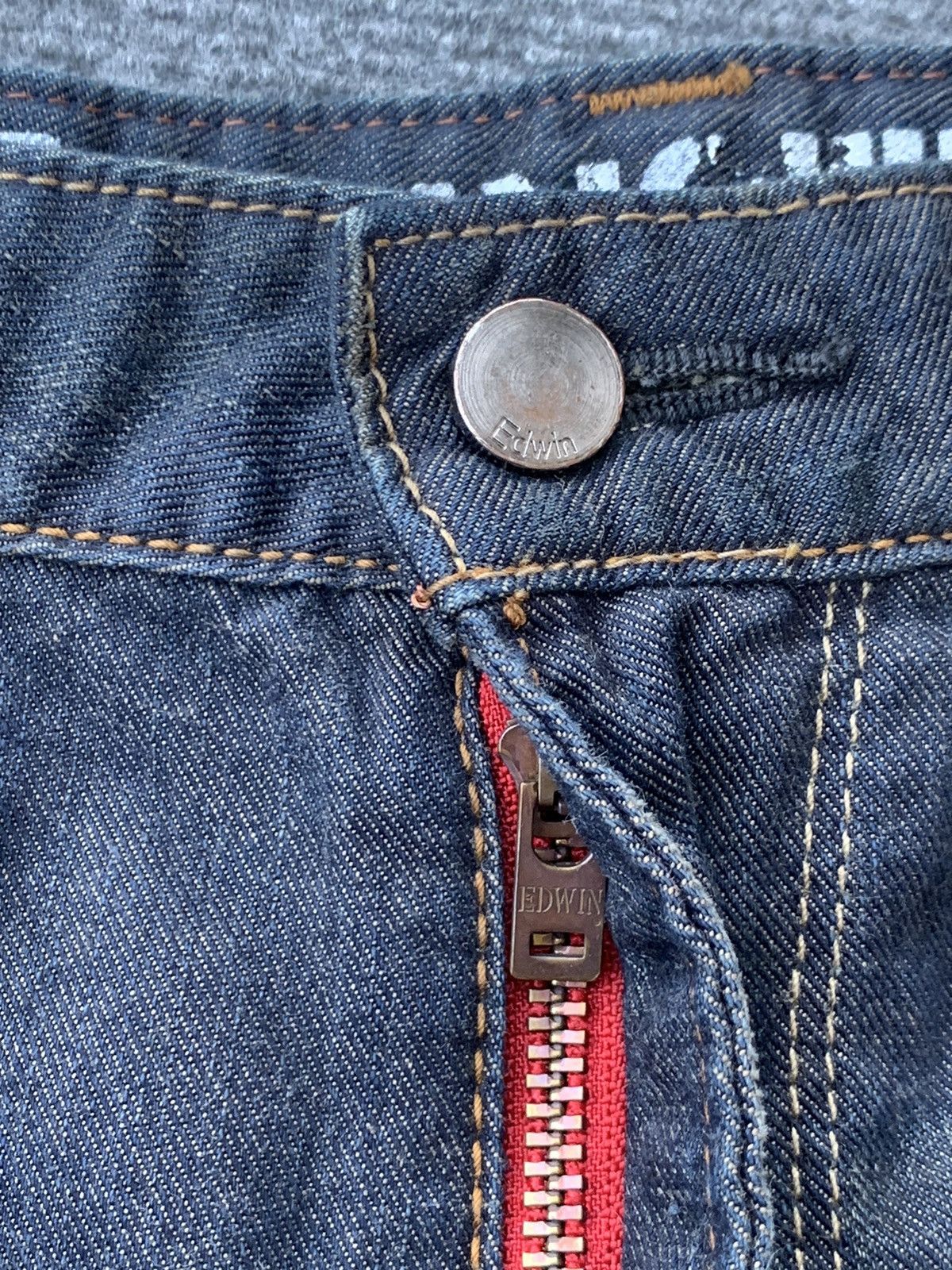 Edwin Edwin E-Function 3D Curved Leg Denim Jeans Archival Y2K Size US 33 - 13 Thumbnail