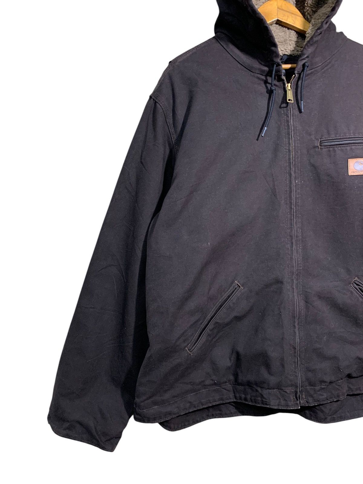 Carhartt × Carhartt Wip × Vintage 🔥VTG DETROIT CARHARTT ZIPPER HOODIE JACKET Size US XXL / EU 58 / 5 - 2 Thumbnail