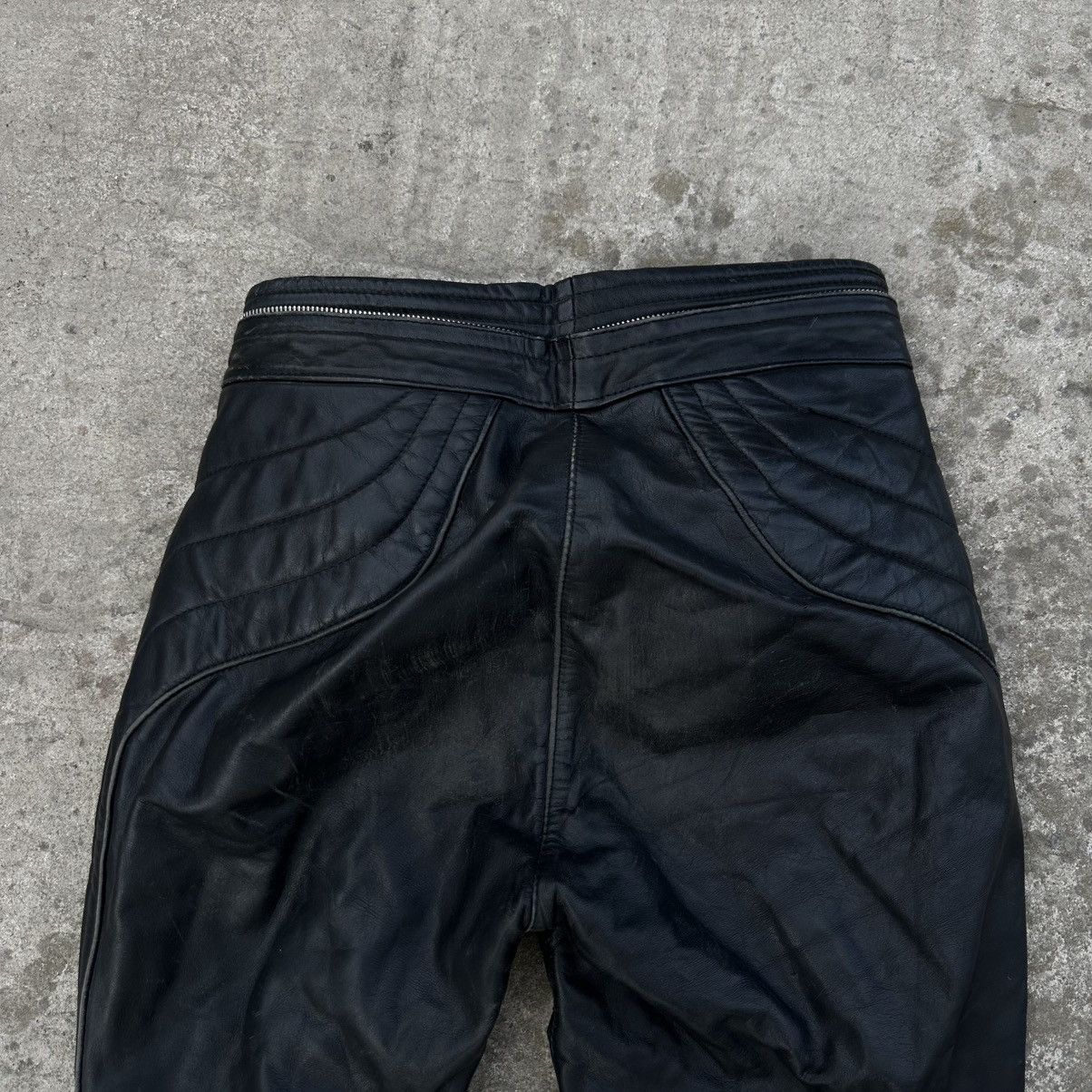 Japanese Brand Vintage Japanese Style Leather Moto Pants Y2K 90s Crazy Size US 28 / EU 44 - 9 Thumbnail