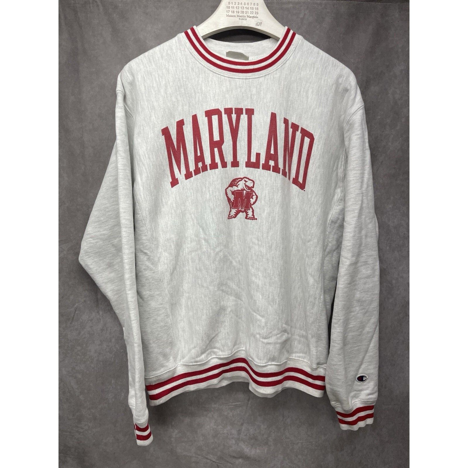 Champion VTG 80s MARYLAND TERRAPINS GRAY CHAMPION REVERSE WEAVE CREWN Size US L / EU 52-54 / 3 - 2 Thumbnail