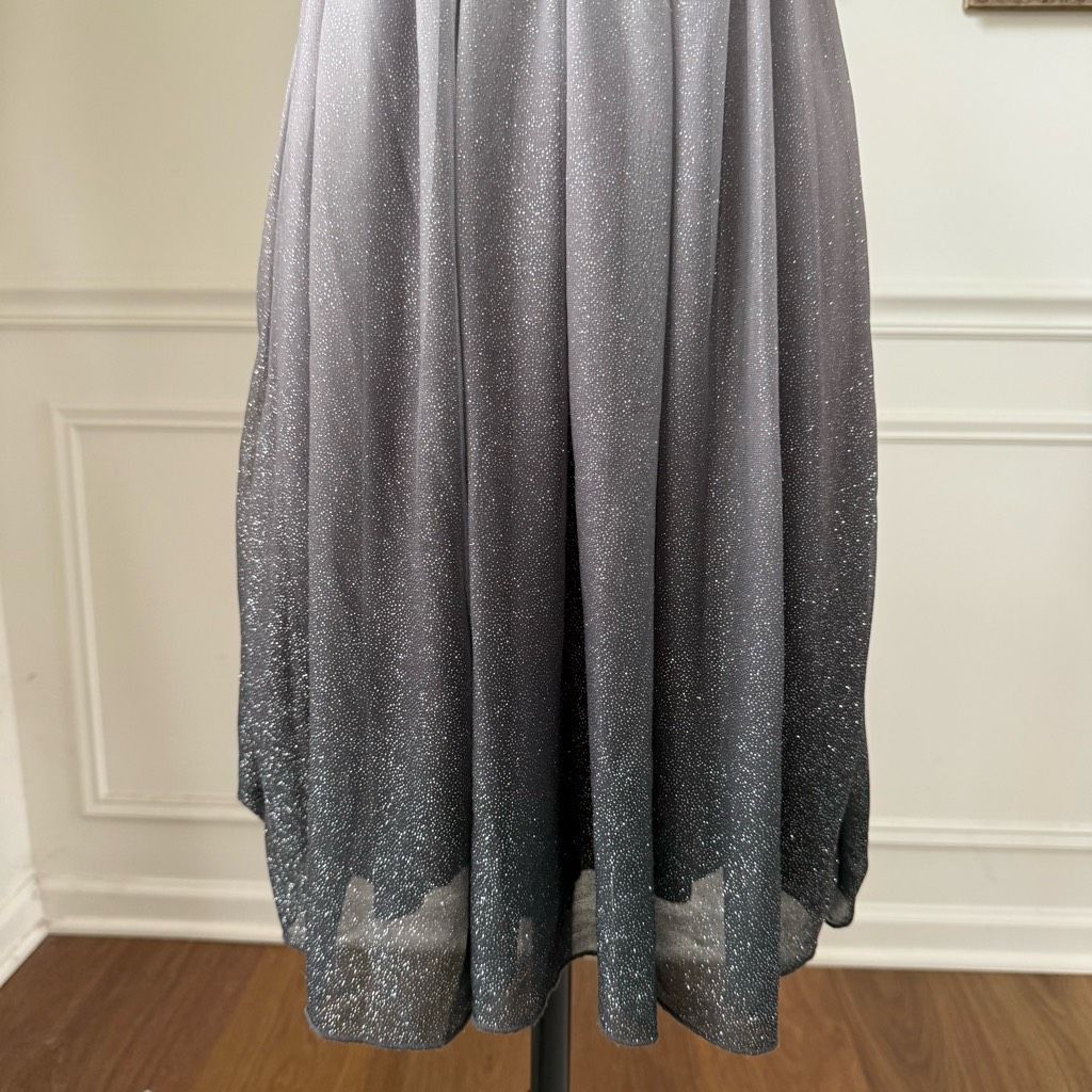 Other Vintage Y2K City Triangles Grey Shimmer Ombre Short Dress M Size M / US 6-8 / IT 42-44 - 4 Thumbnail