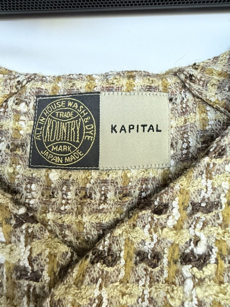 Kapital Kountry Great Kountry Appliquéd Embroidered Tweed Shirt Size US L / EU 52-54 / 3 - 4 Thumbnail