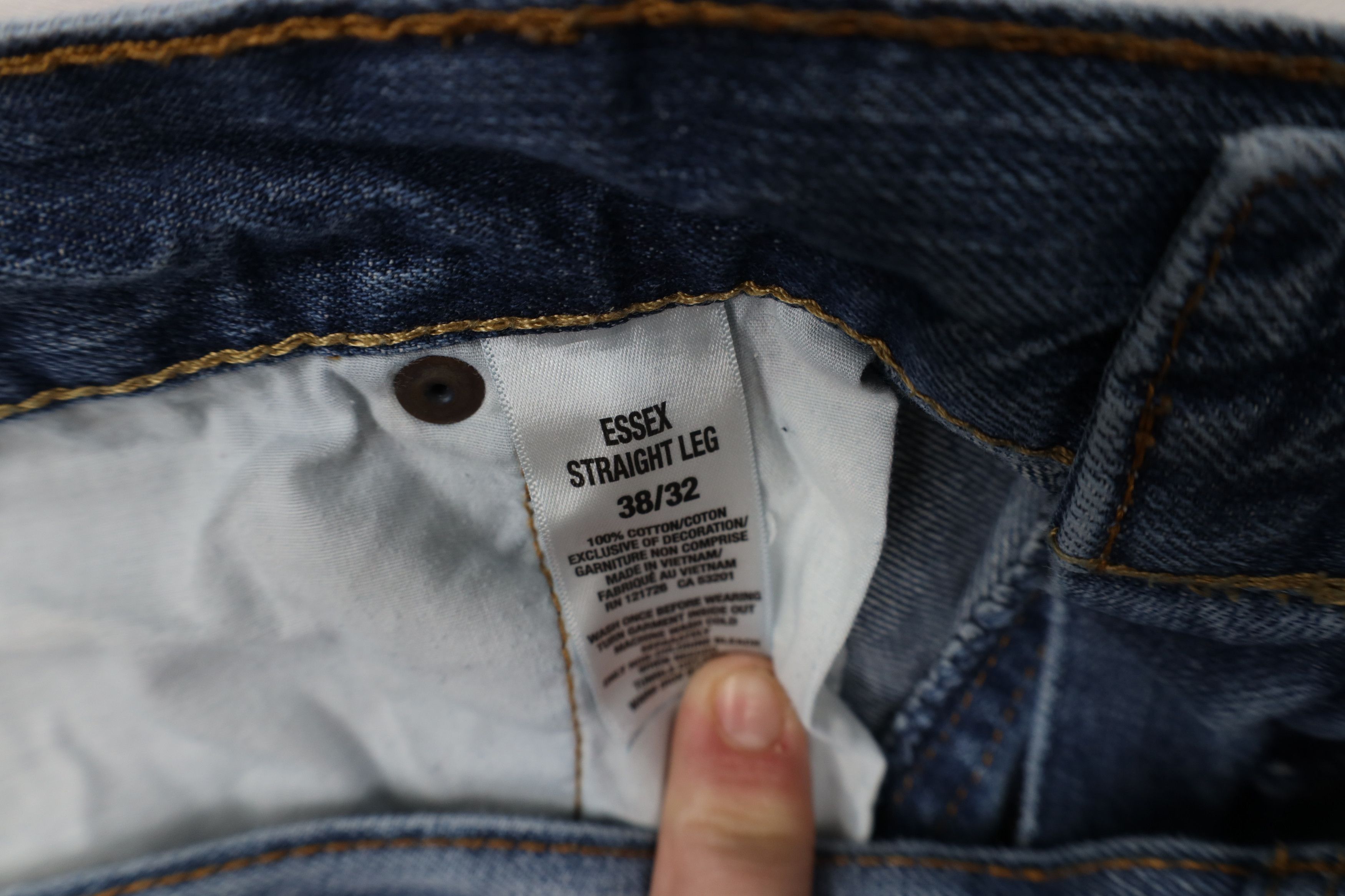 Aeropostale Vintage Y2K Aeropostale Essex Straight Wide Leg Jeans Blue Size US 38 / EU 54 - 9 Thumbnail