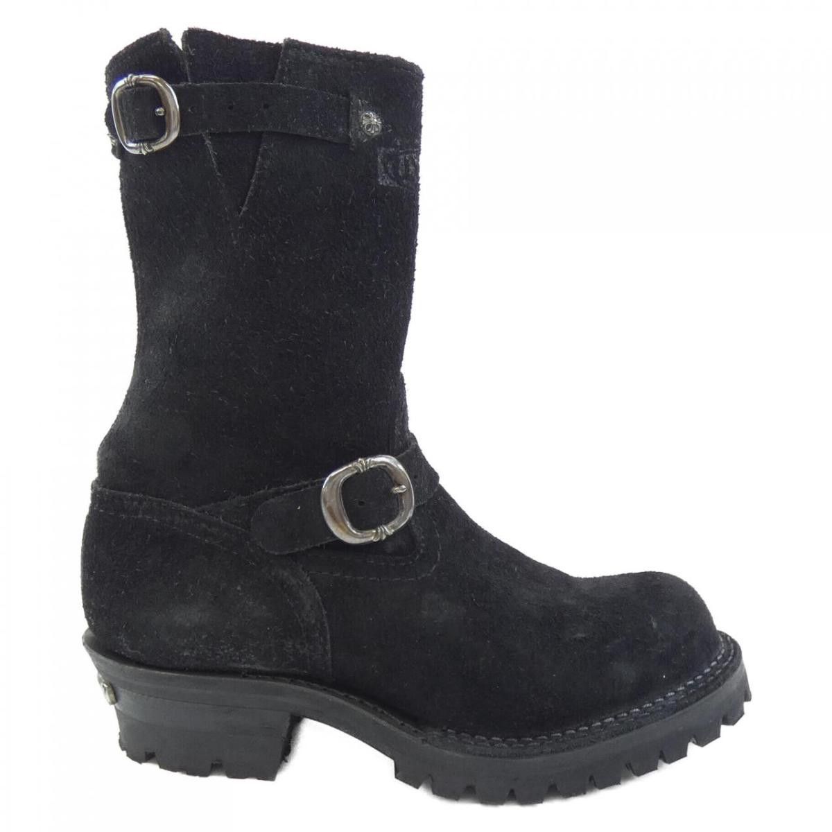 image of Chrome Hearts Wesco Boss Boots in Black, Men's (Size 7)