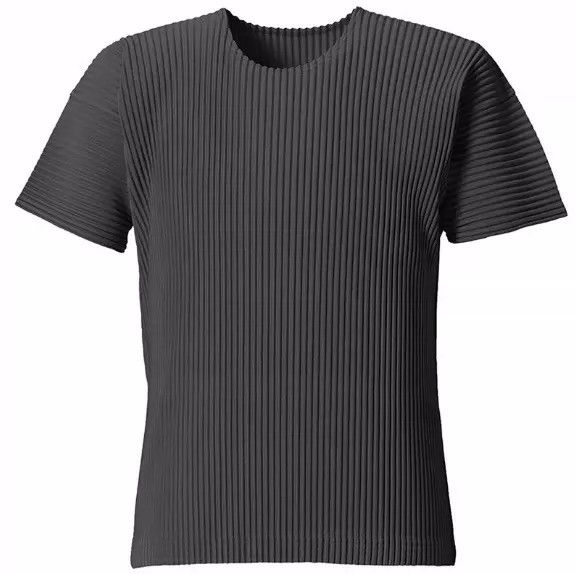 Issey Miyake issey miyake size:2 Charcoal grey short-sleeved shirt 2505 Size US XXS / EU 40 - 1 Thumbnail