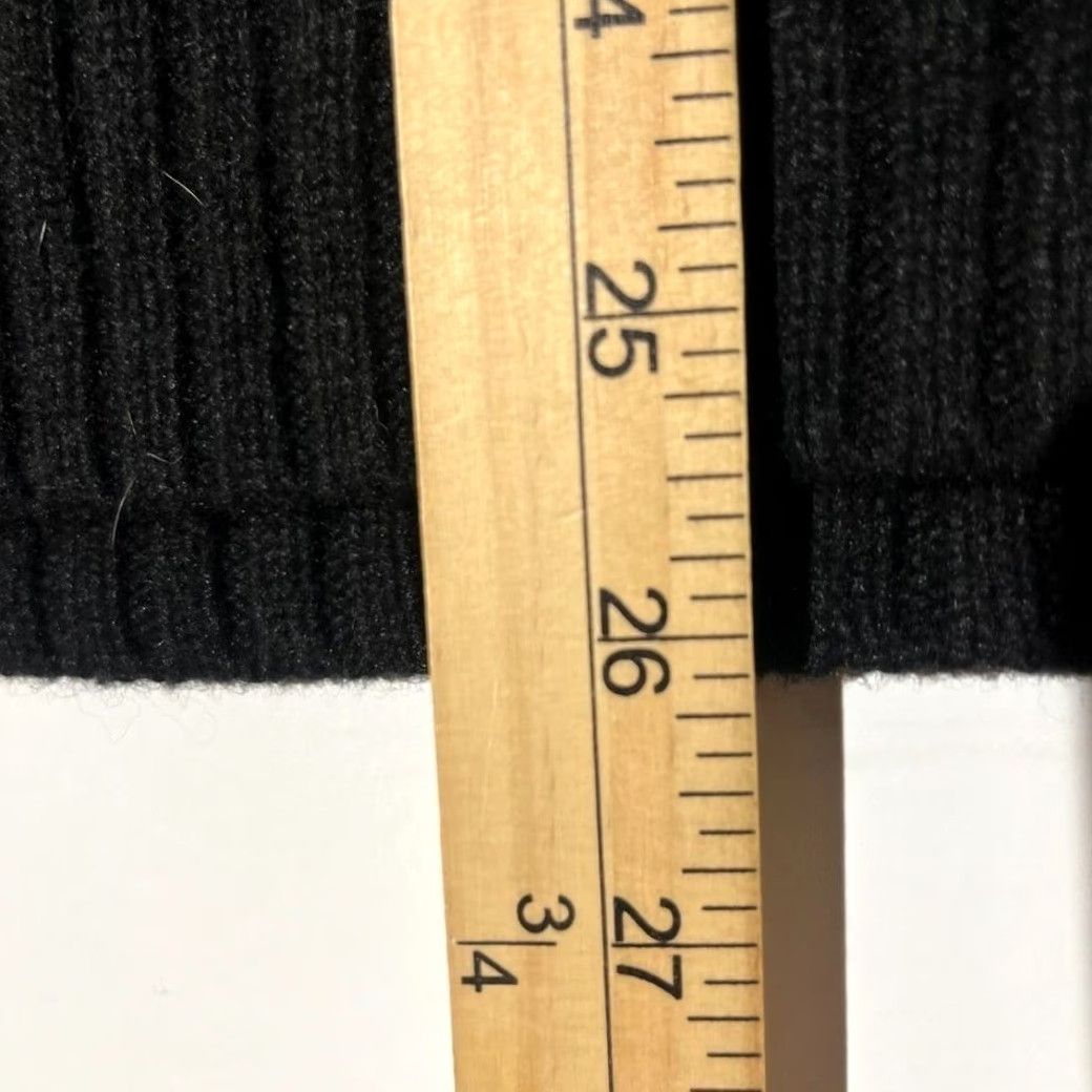 J.Crew VINTAGE J. Crew Wool Blend Black 2 Silver Button Pullover Sweater Women's Size L Size L / US 10 / IT 46 - 5 Thumbnail