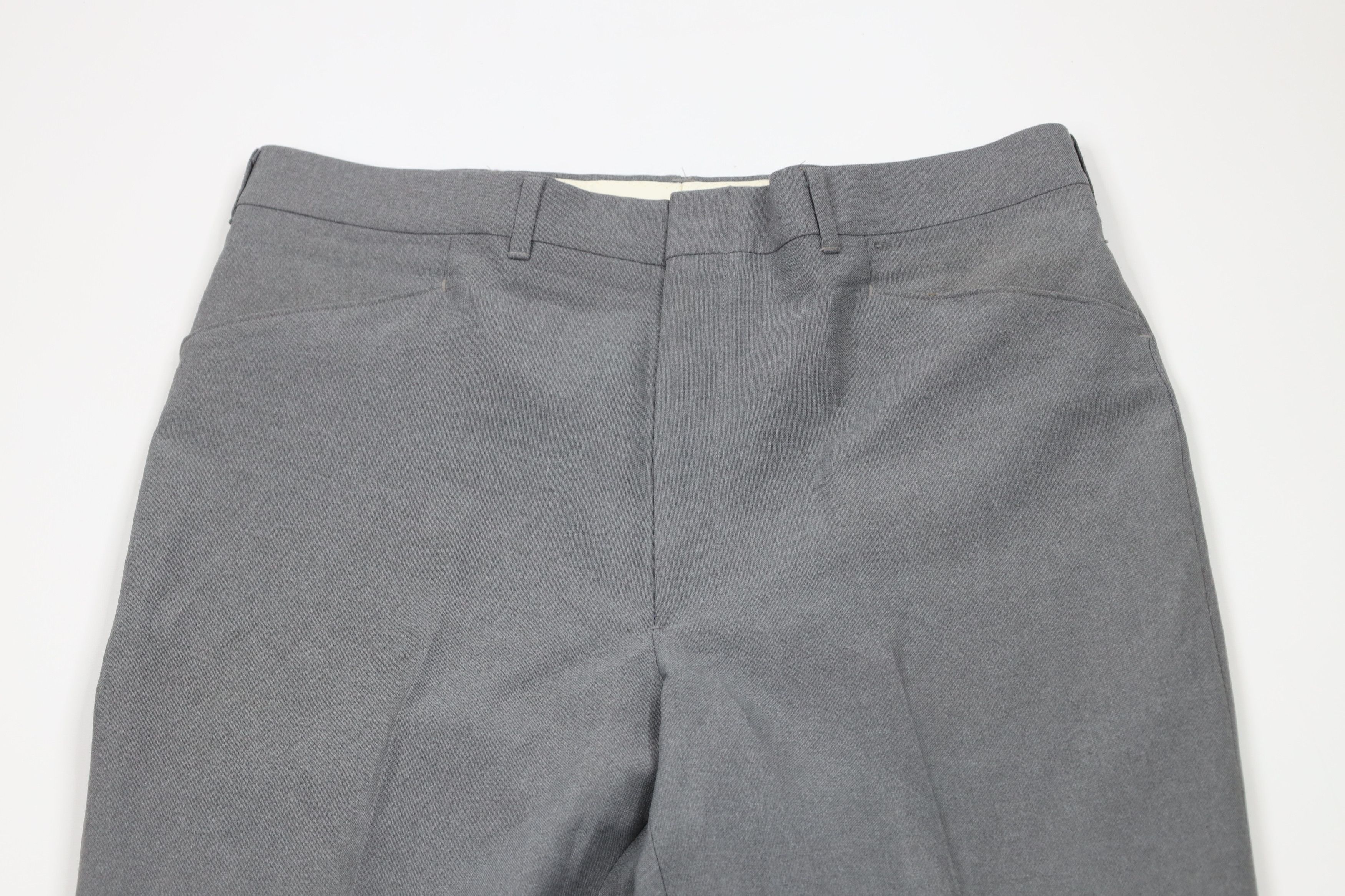 Vintage Vintage 70s Streetwear Wide Leg Chino Pants Heather Gray Size US 36 / EU 52 - 2 Thumbnail